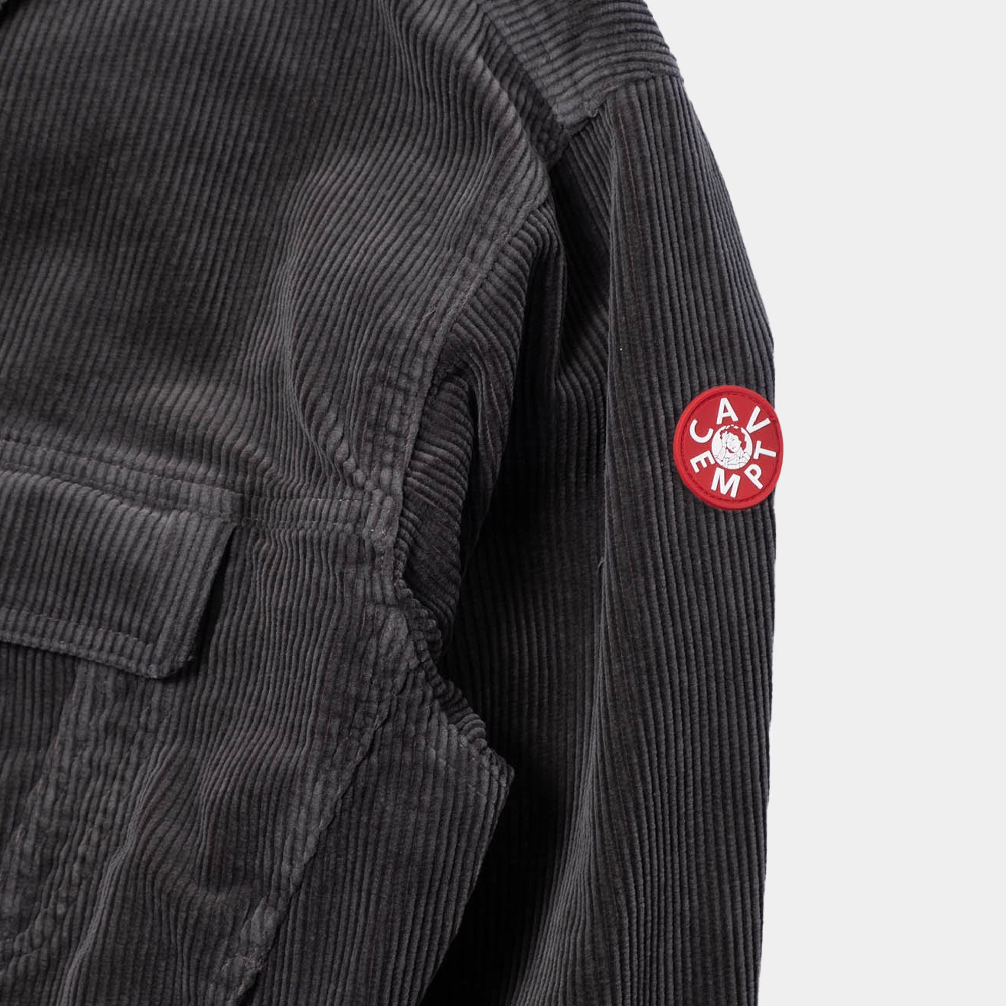 Cav Empt 8W Cord Trucker Jacket - Grey