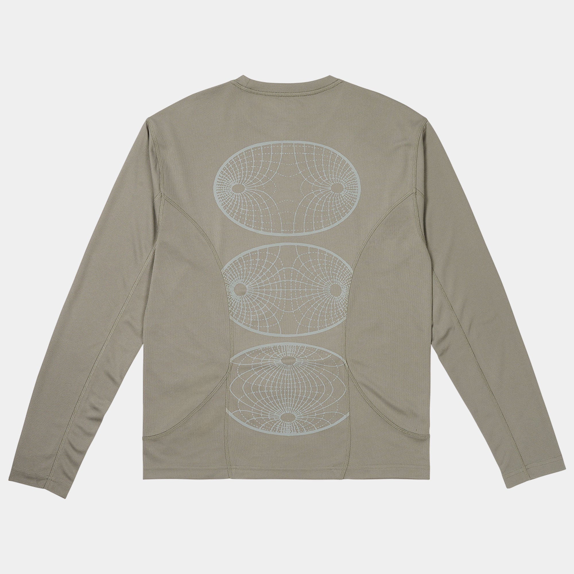 The Trilogy Tapes Long Sleeve Running Top - Grey