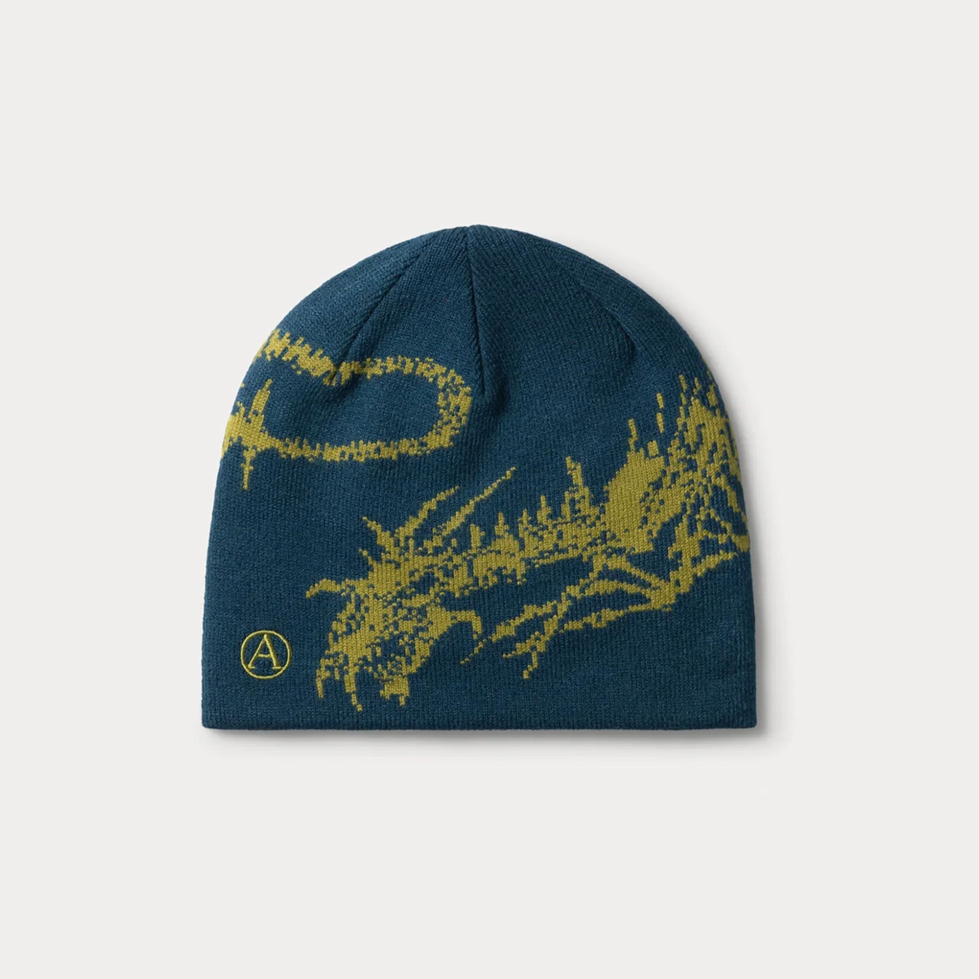 Aries Skeletor Skull Beanie - Petrol