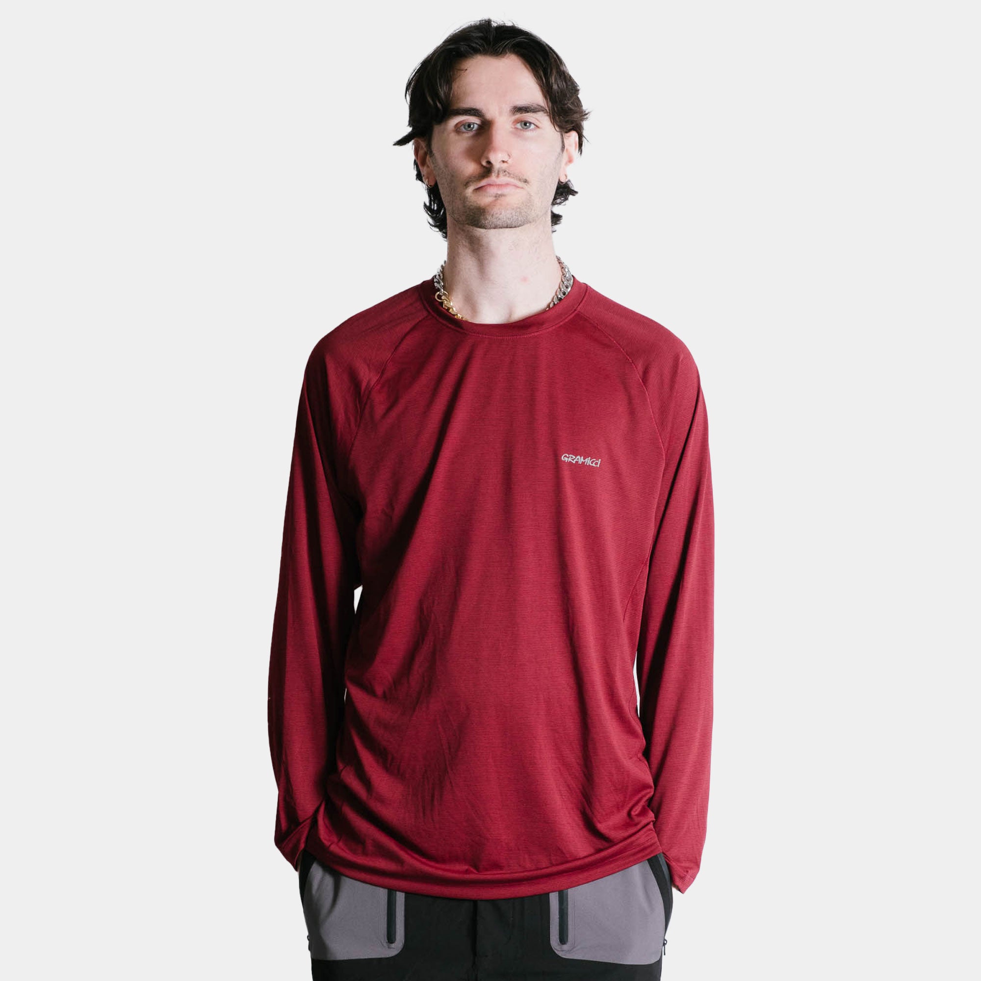 Gramicci Winter Thermal LS Crew - Maroon Heather