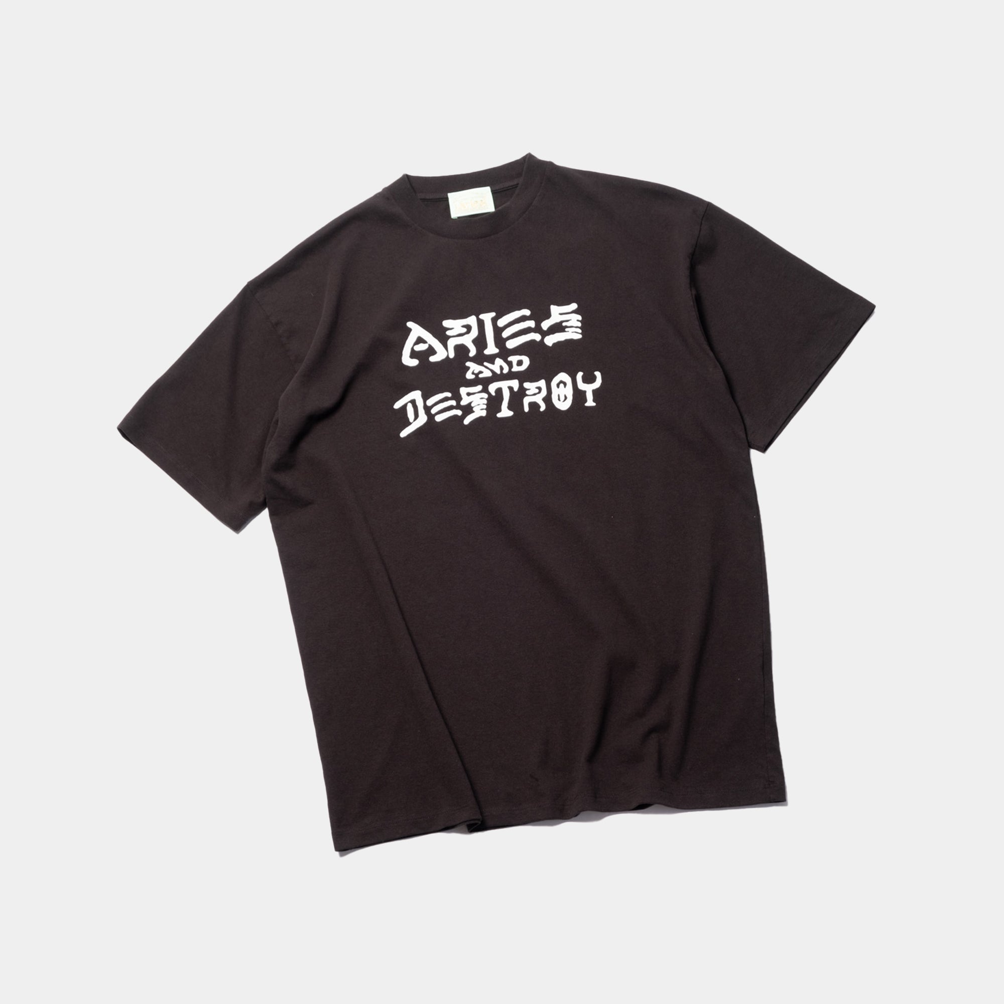 Aries Vintage Aries And Destroy SS Tee - Black