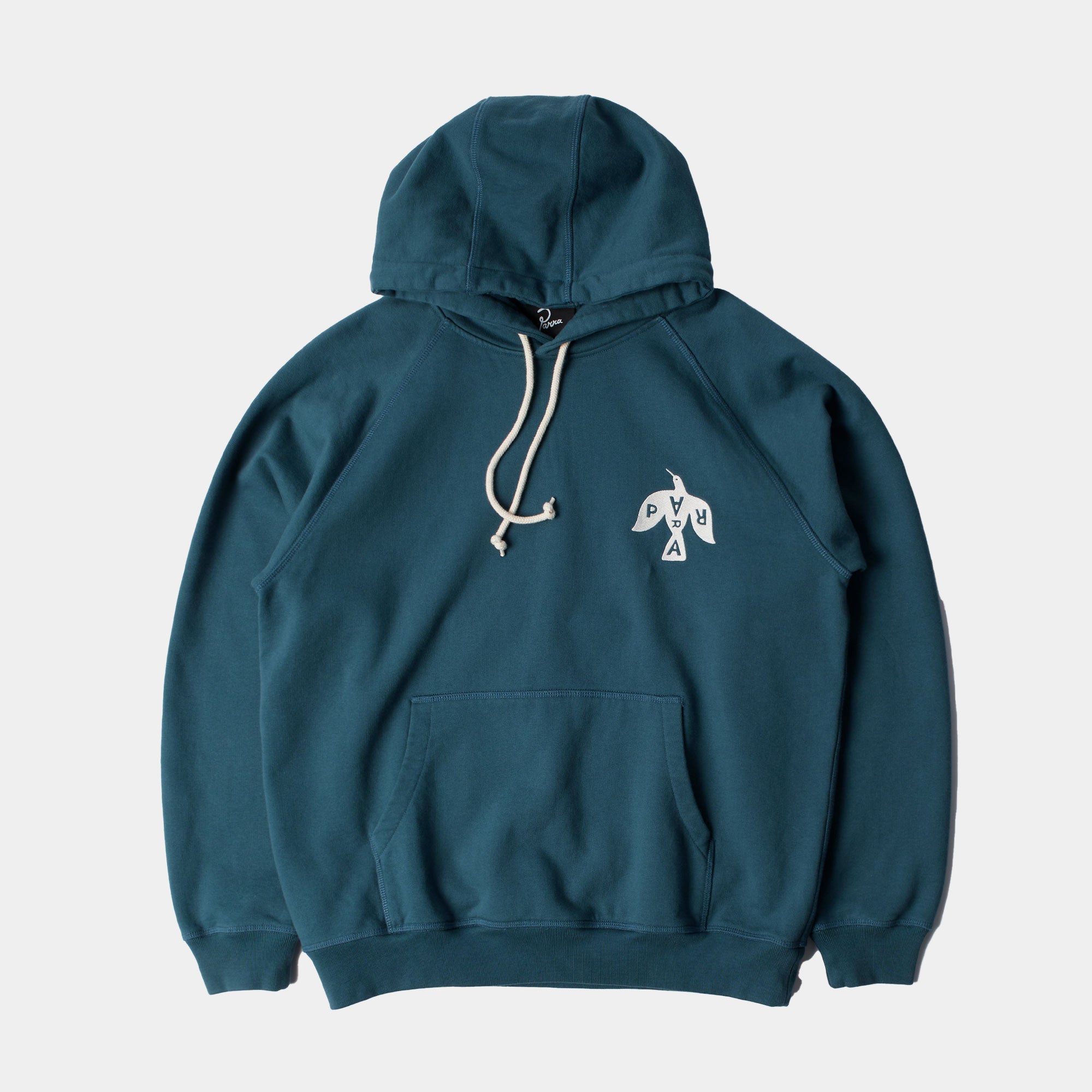 By Parra Crow Logo Hooded Sweatshirt - Teal