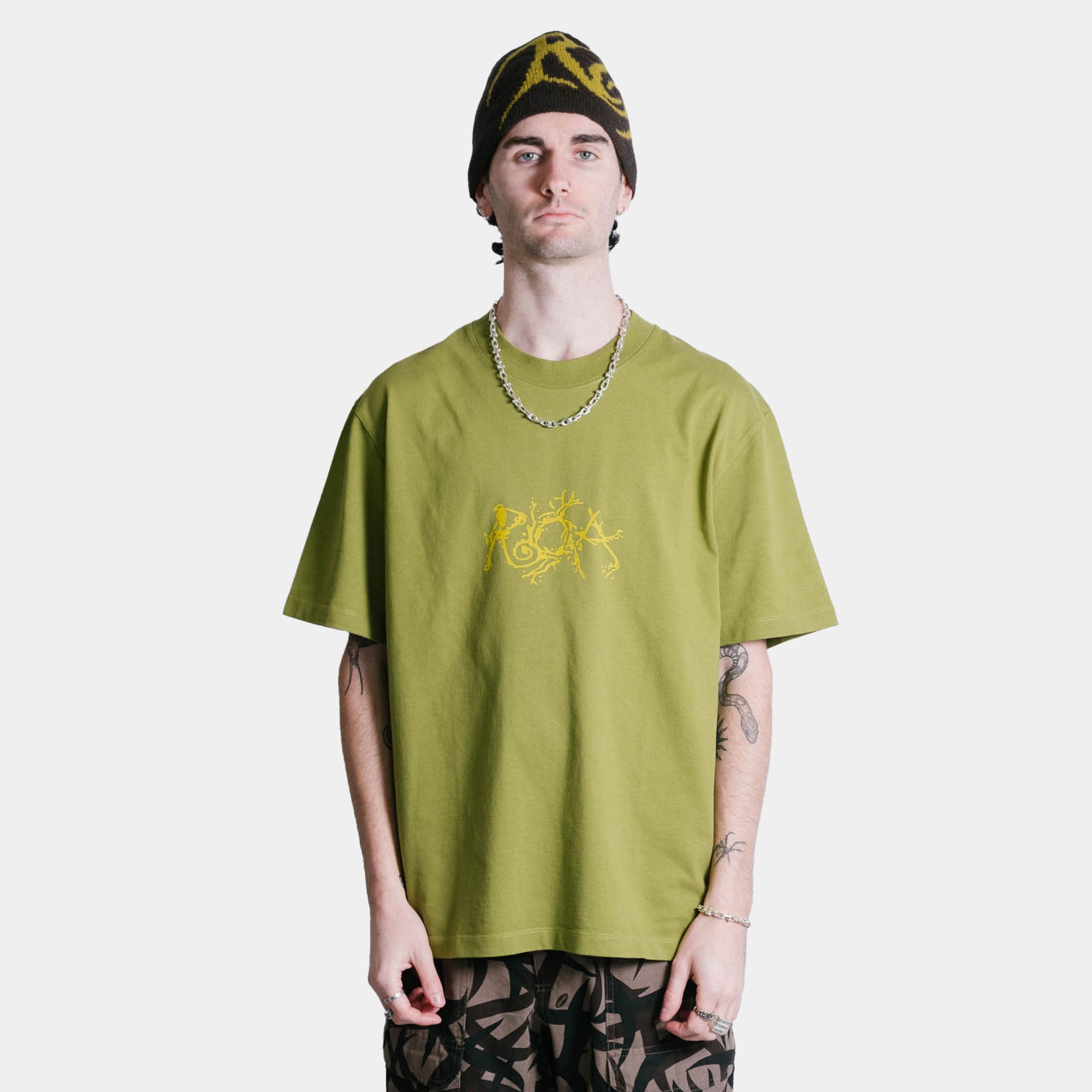 ROA Graphic Boxy Tee - Cardamon