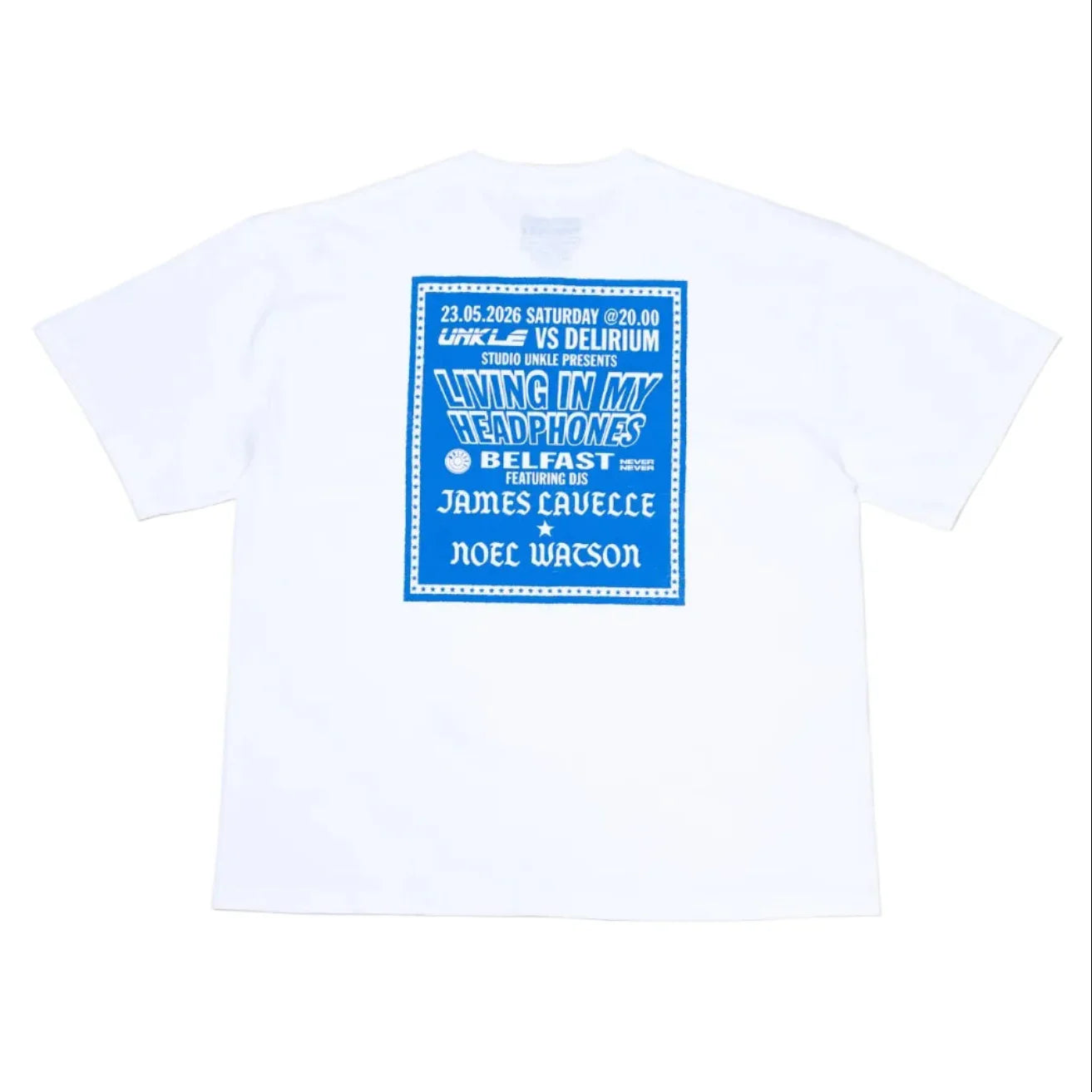 Never Never x Lavelle x Watson Living In My Headphones Tee - White