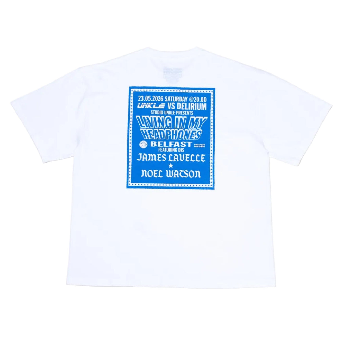Never Never x Lavelle x Watson Living In My Headphones Tee - White