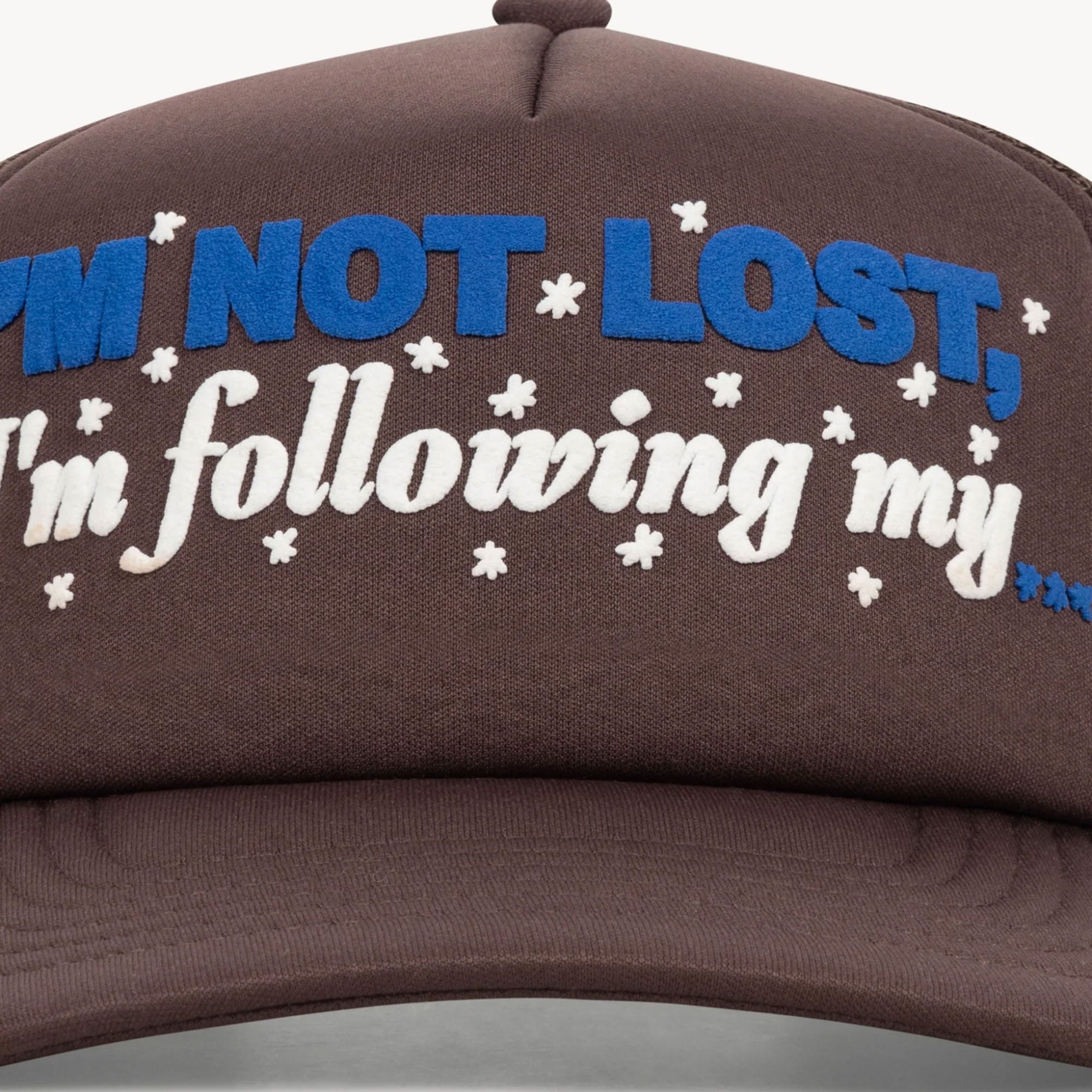 Aries I'm Not Lost Trucker Cap - Brown