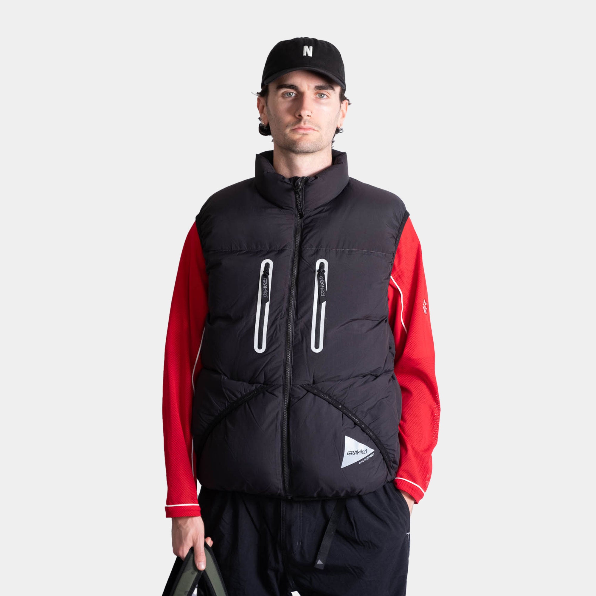 Gramicci x And Wander Down Vest - Black