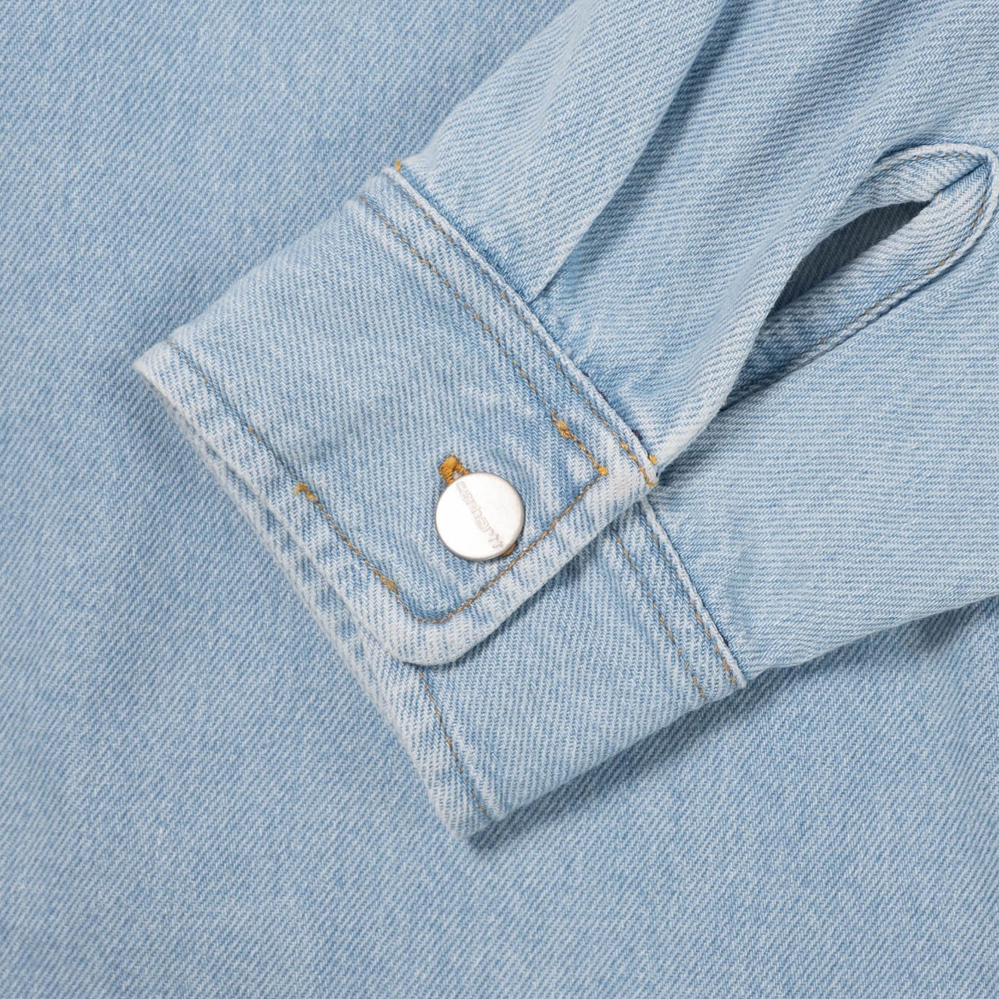 Carhartt WIP Harvey Shirt Jac - Blue Used Wash