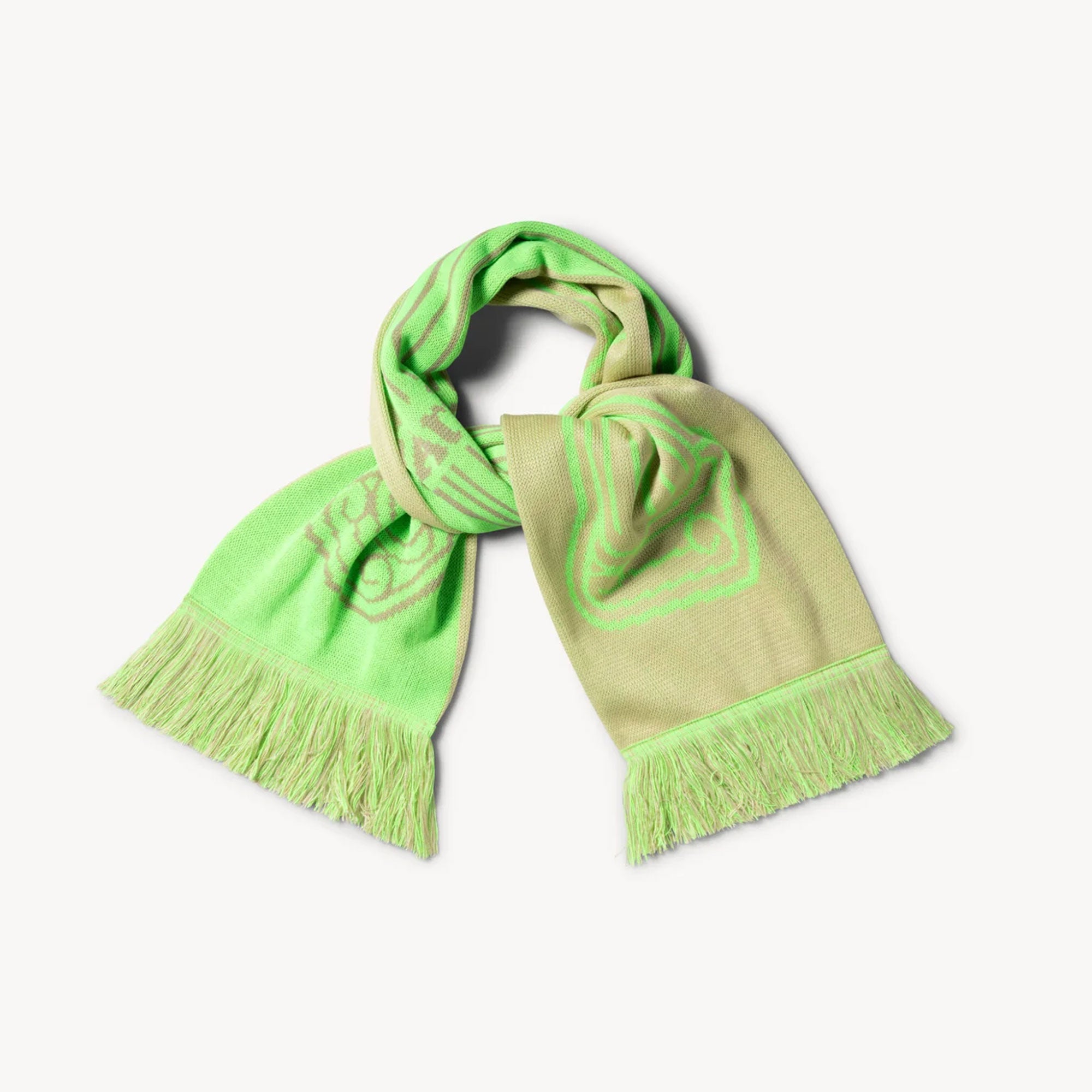 Aries Column Scarf - Fluoro Green