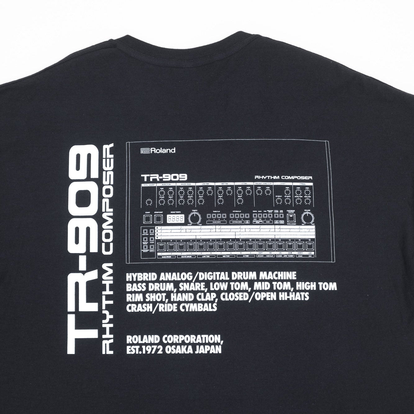 is-ness x Roland TR-909 Tee - Black