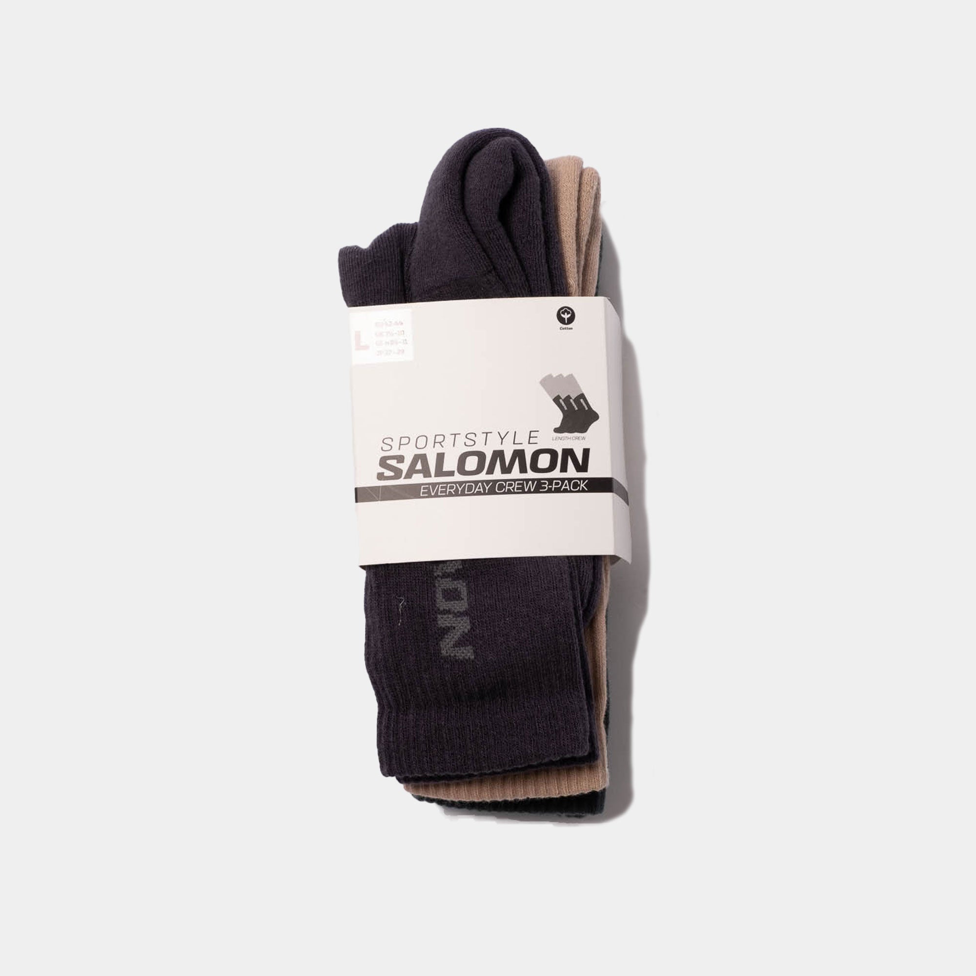 Salomon Everyday Crew 3-Pack Socks - Etherea/Nine Iron/North Atlantic
