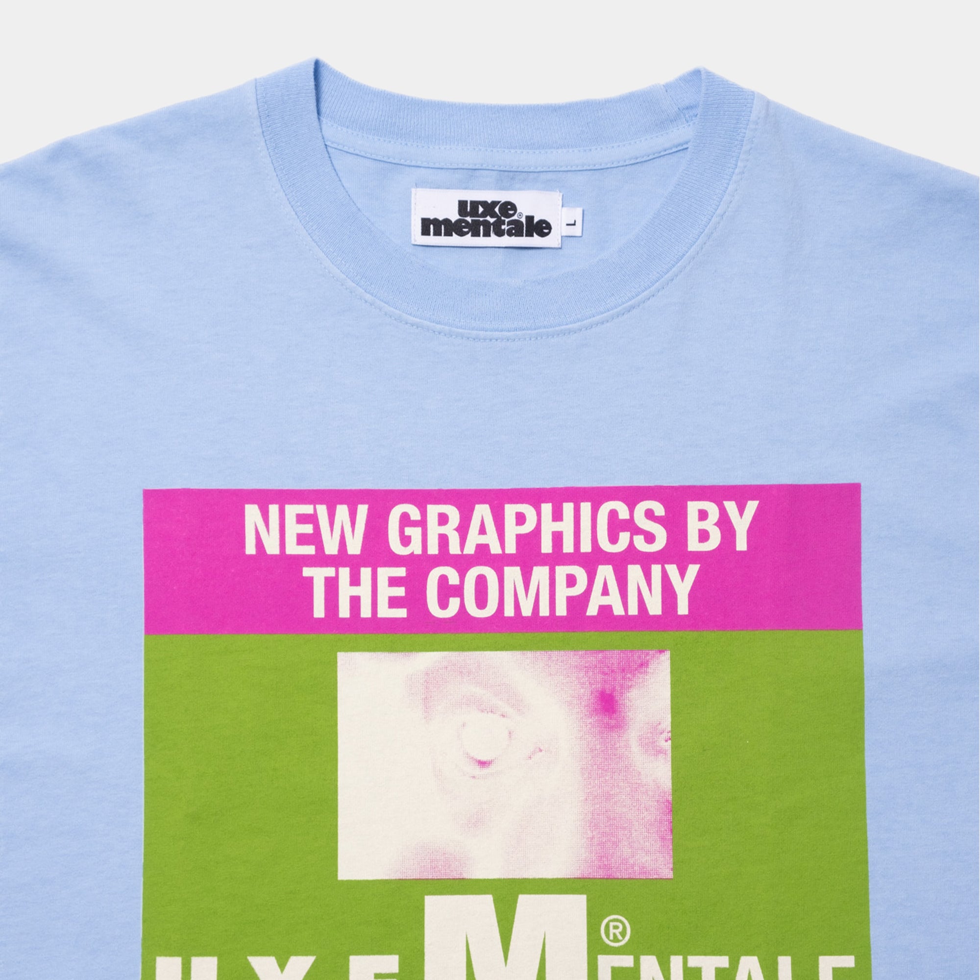 Uxe Mentale New Graphics (A.K.A The Company) Tee - Washed Light Blue