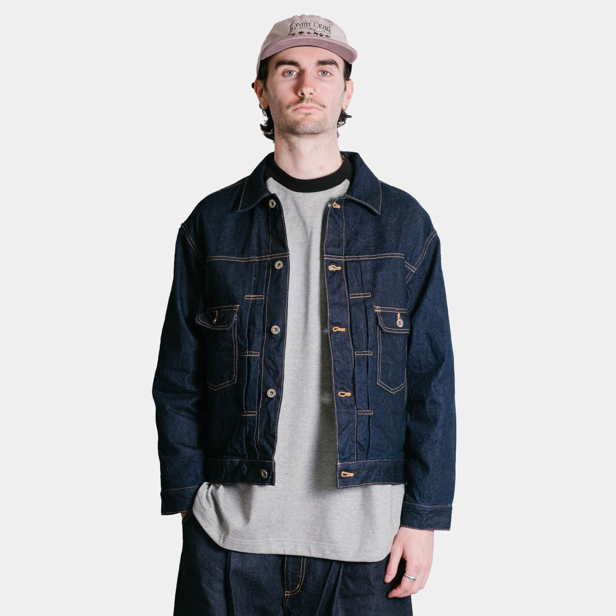 is-ness Silk Denim Jacket - Indigo