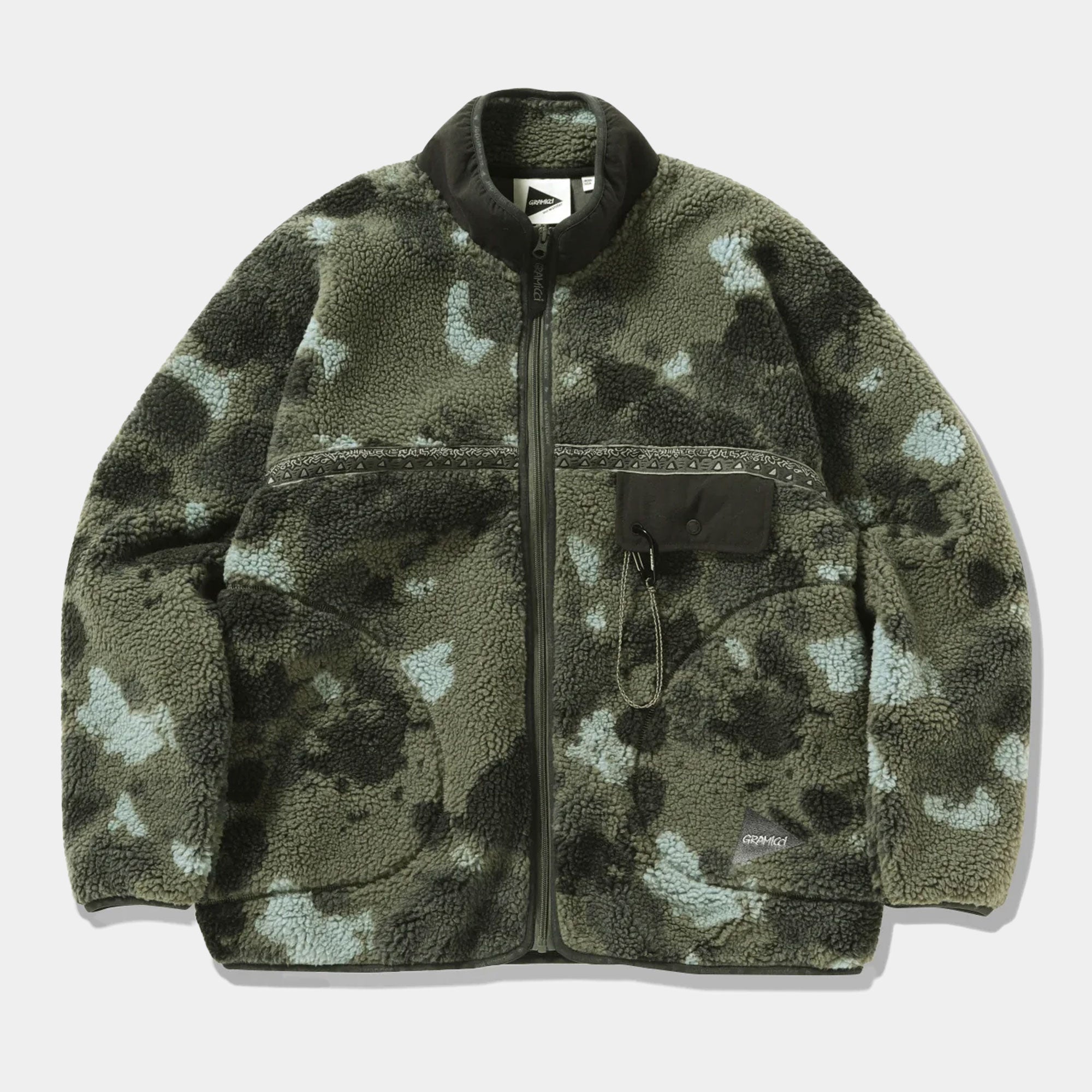 Gramicci x And Wander JQ Tape Fleece Jacket - Camo