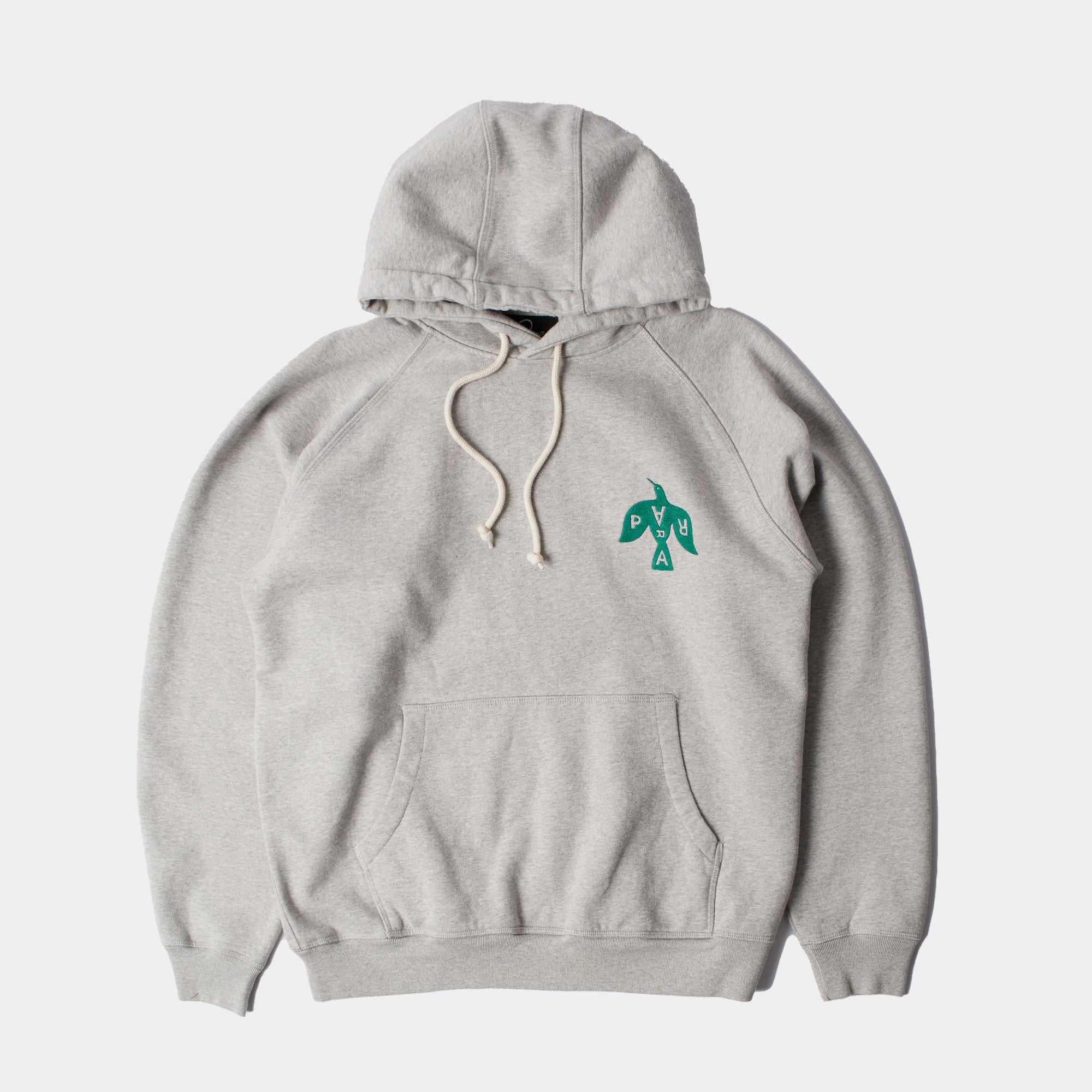By Parra Crow Logo Hooded Sweatshirt - Heather Grey