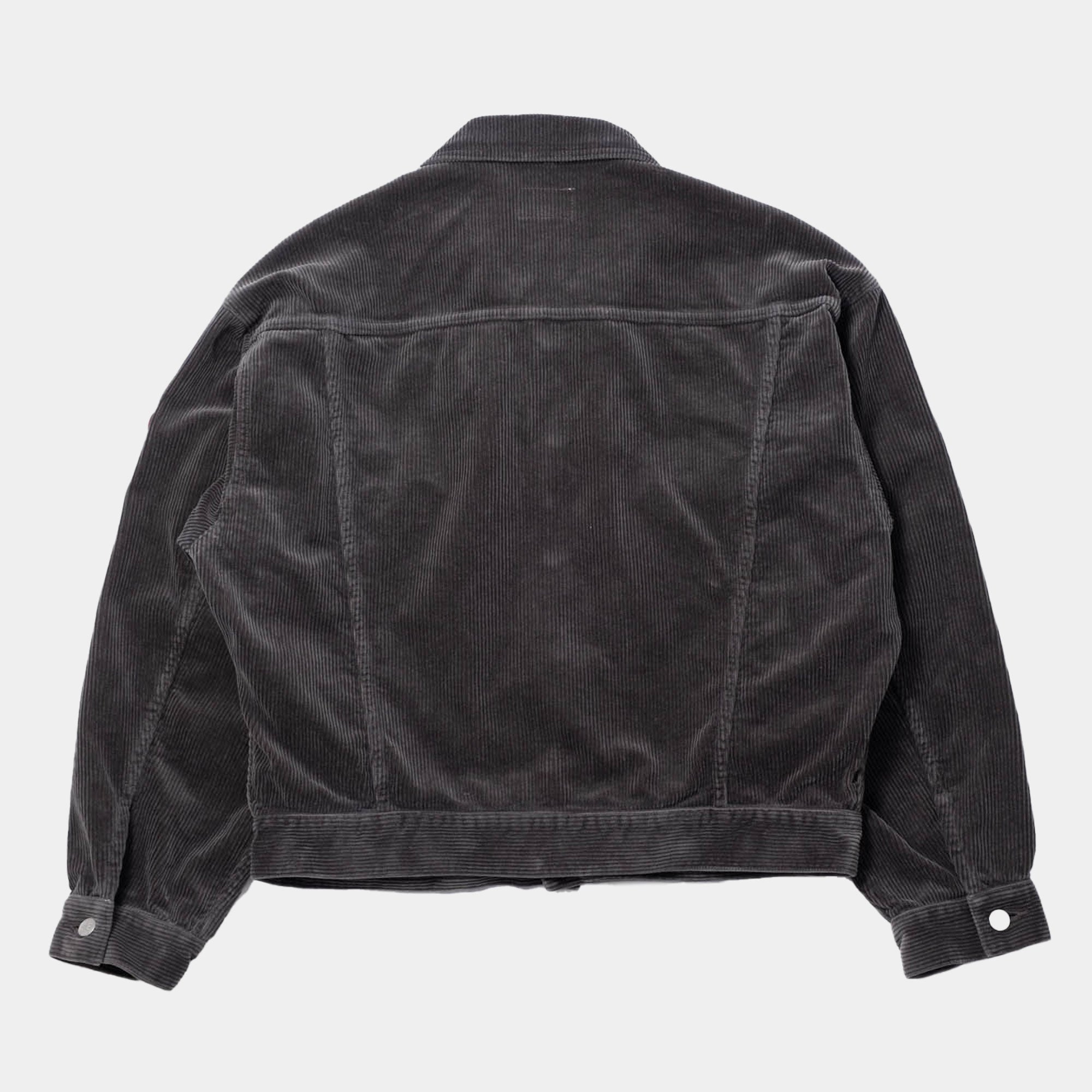 Cav Empt 8W Cord Trucker Jacket - Grey