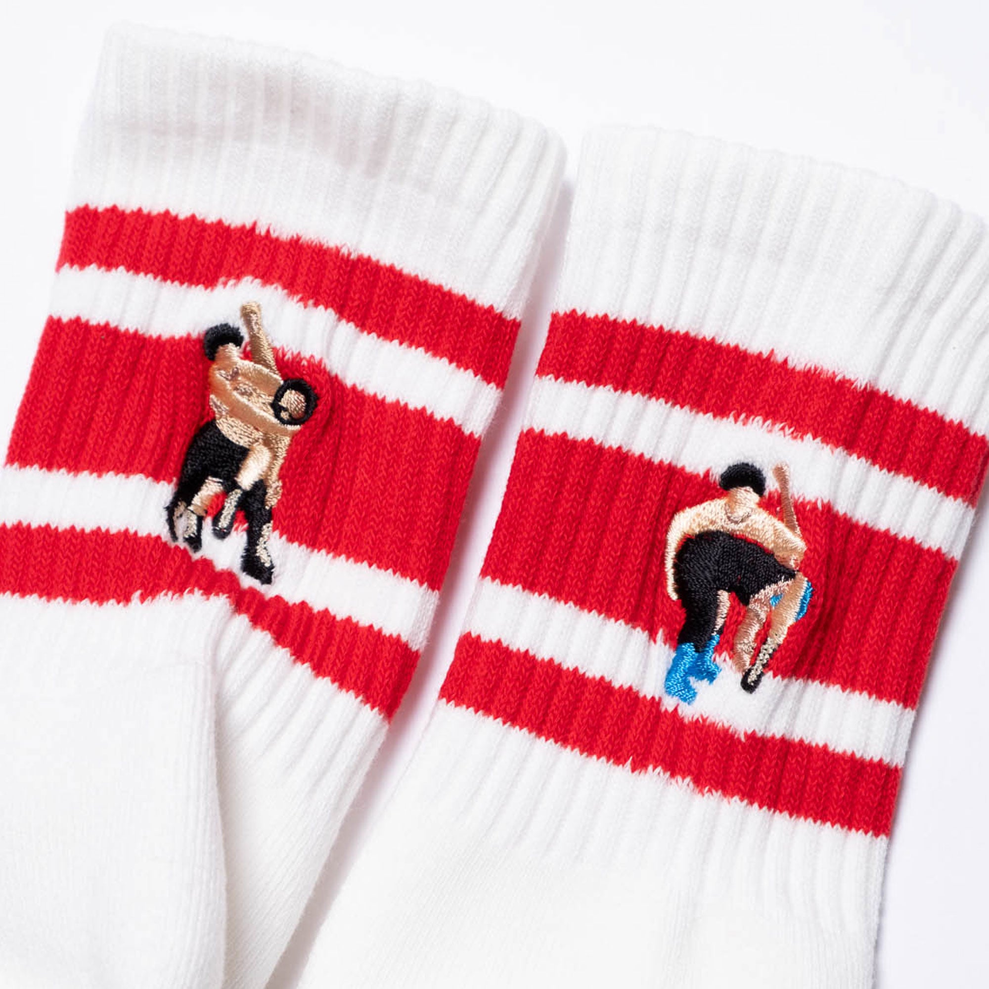 Decka BRÚ NA BÓINNE Wrestling Skater Socks - Red