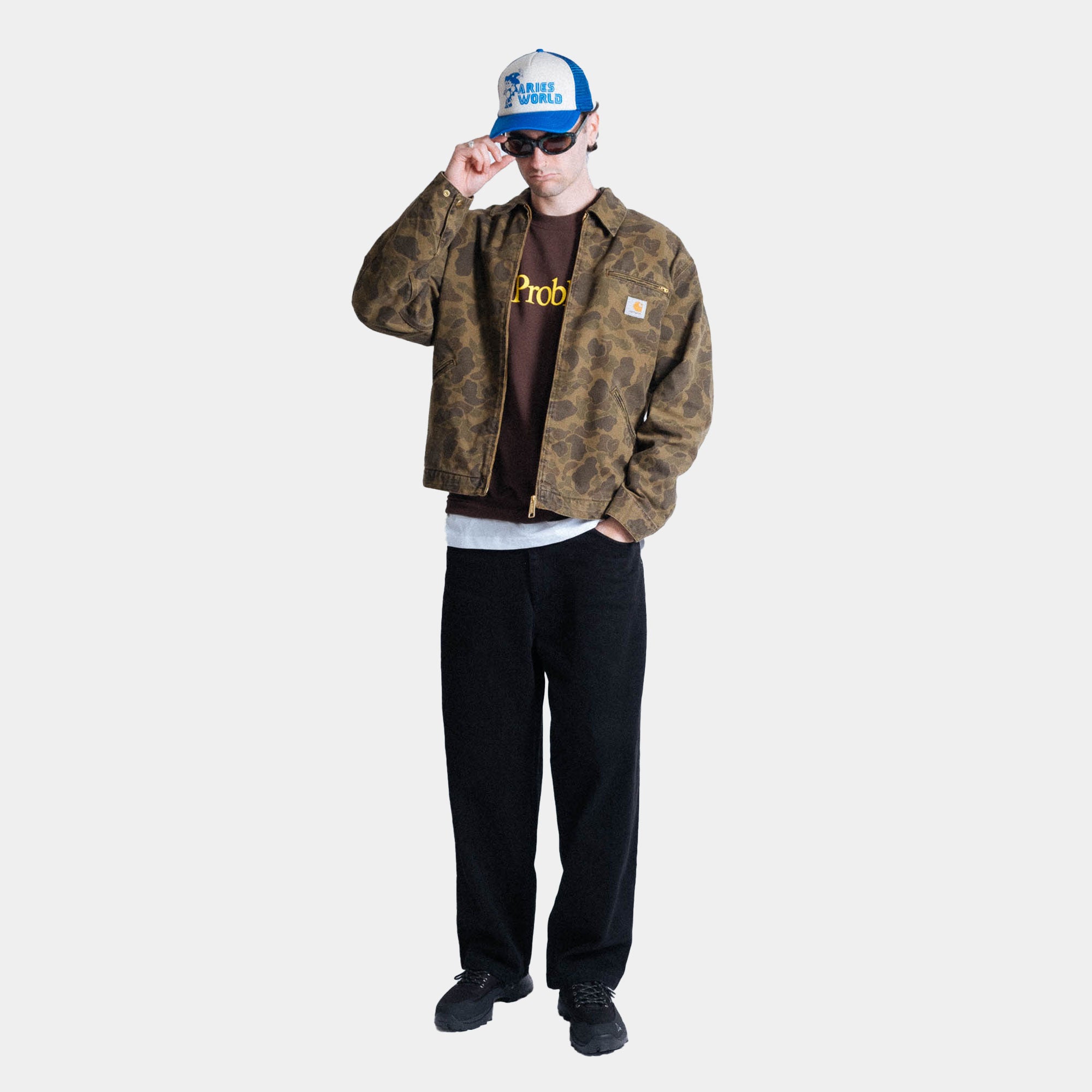 Carhartt WIP Duck Detroit Jacket - Office Green Duck Camo