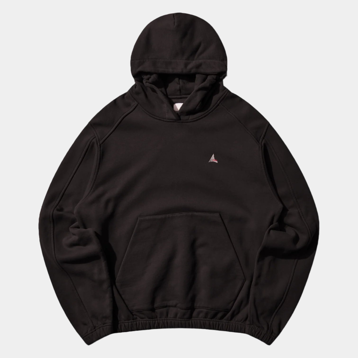 ROA Logo 490gsm Hoodie - Washed Black