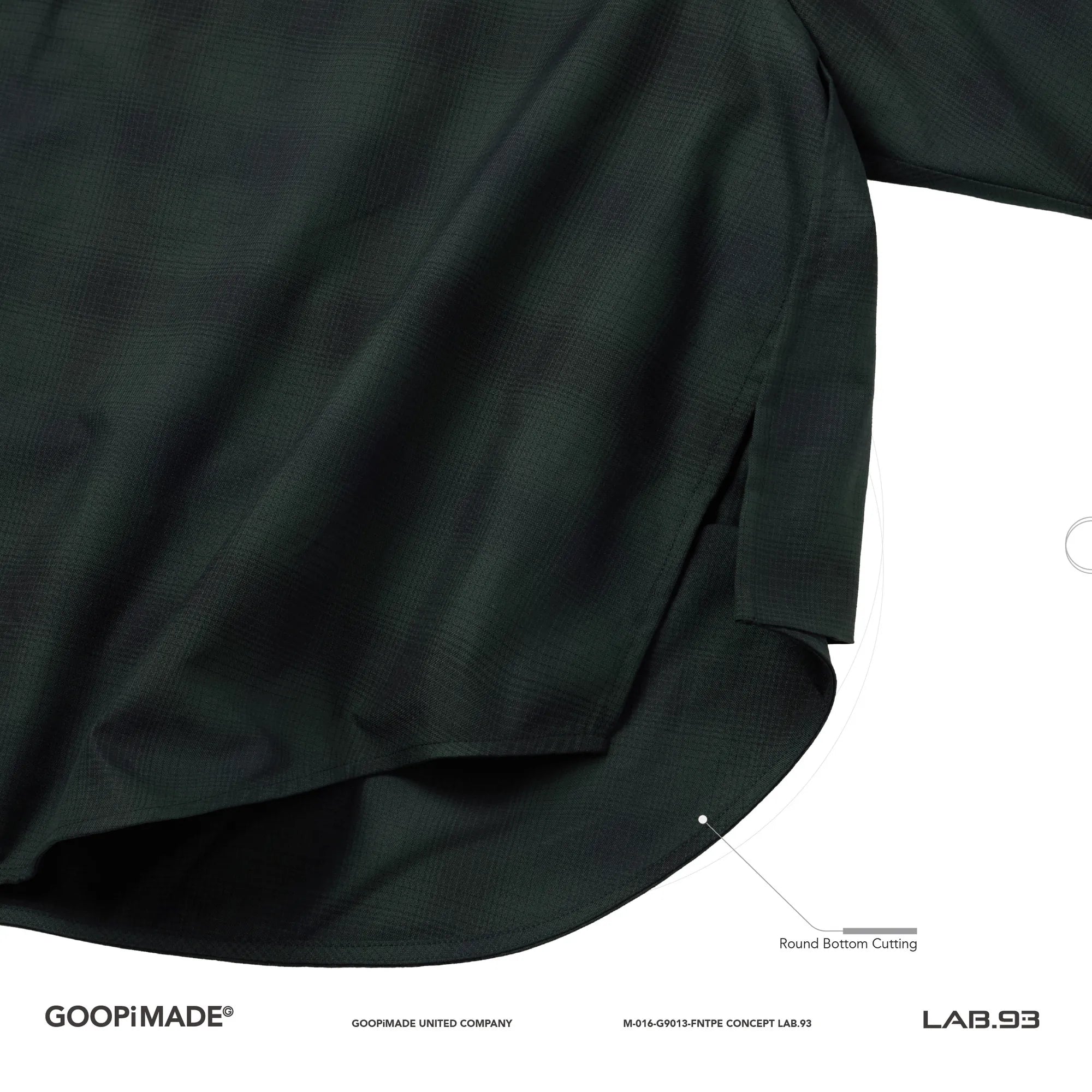 GOOPiMADE GSR-01 2Layer Oversized Shirt - D Buschgrun