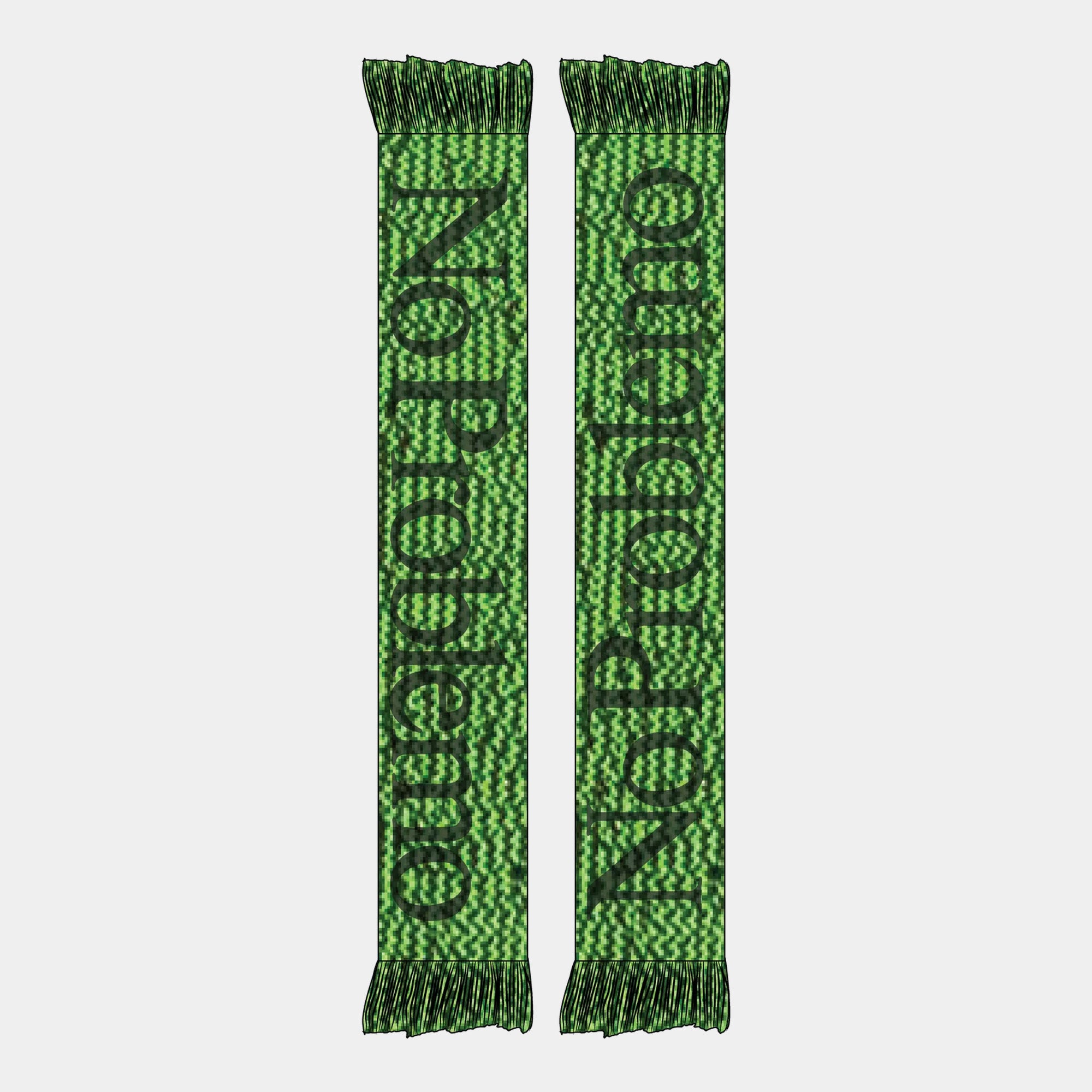 No Problemo Glitch Scarf - Green