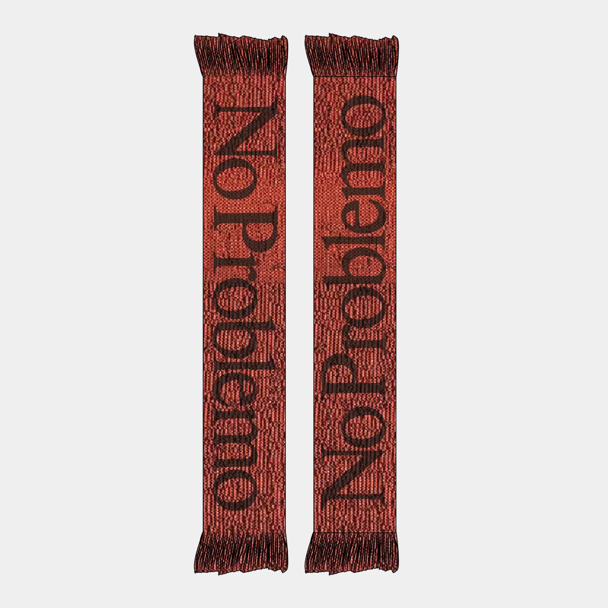 No Problemo Glitch Scarf - Orange