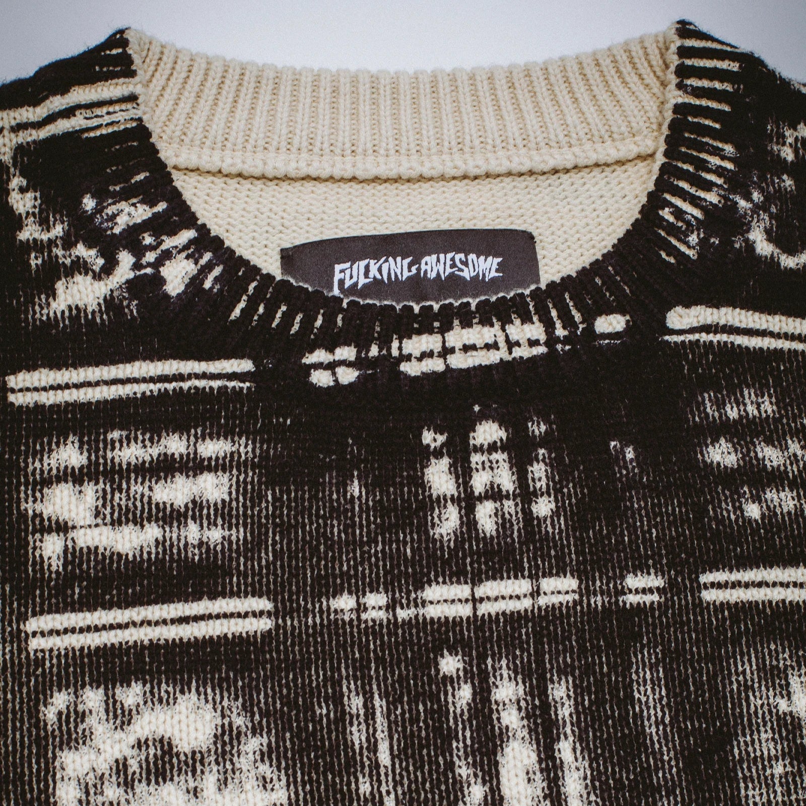 Fucking Awesome Printed Plaid Sweater