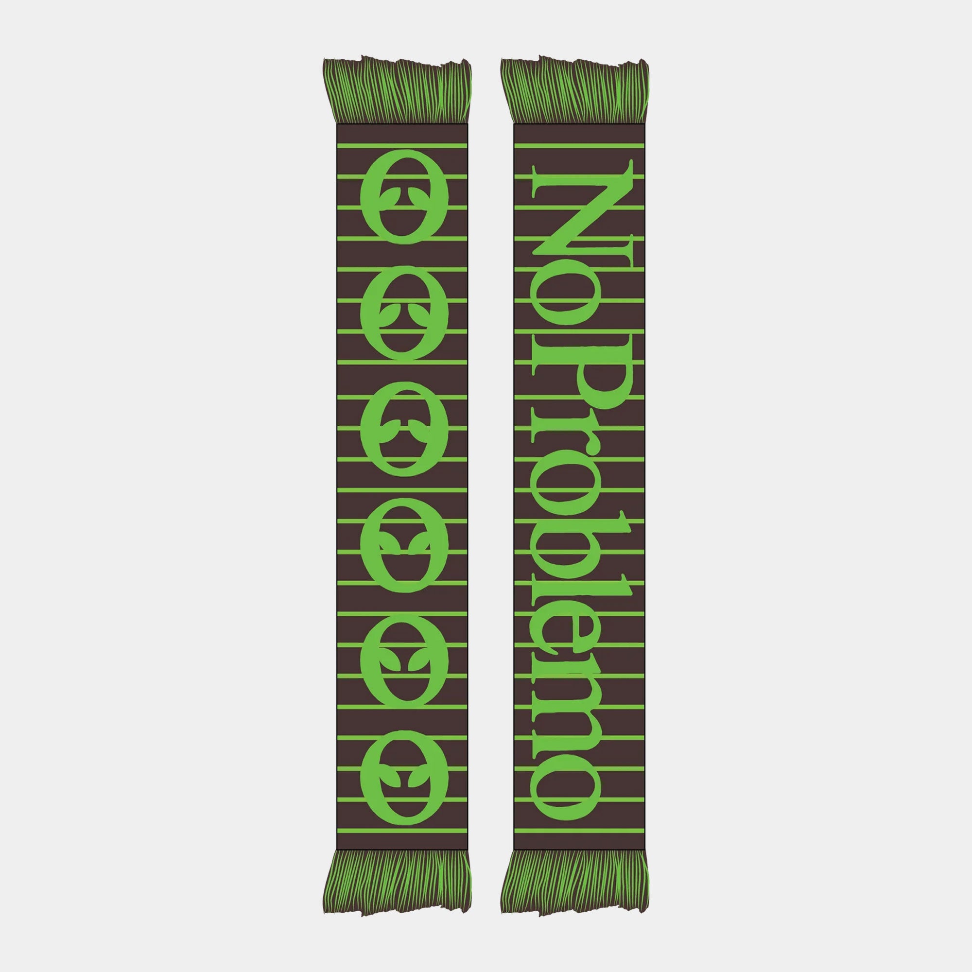 No Problemo Striped Scarf - Olive