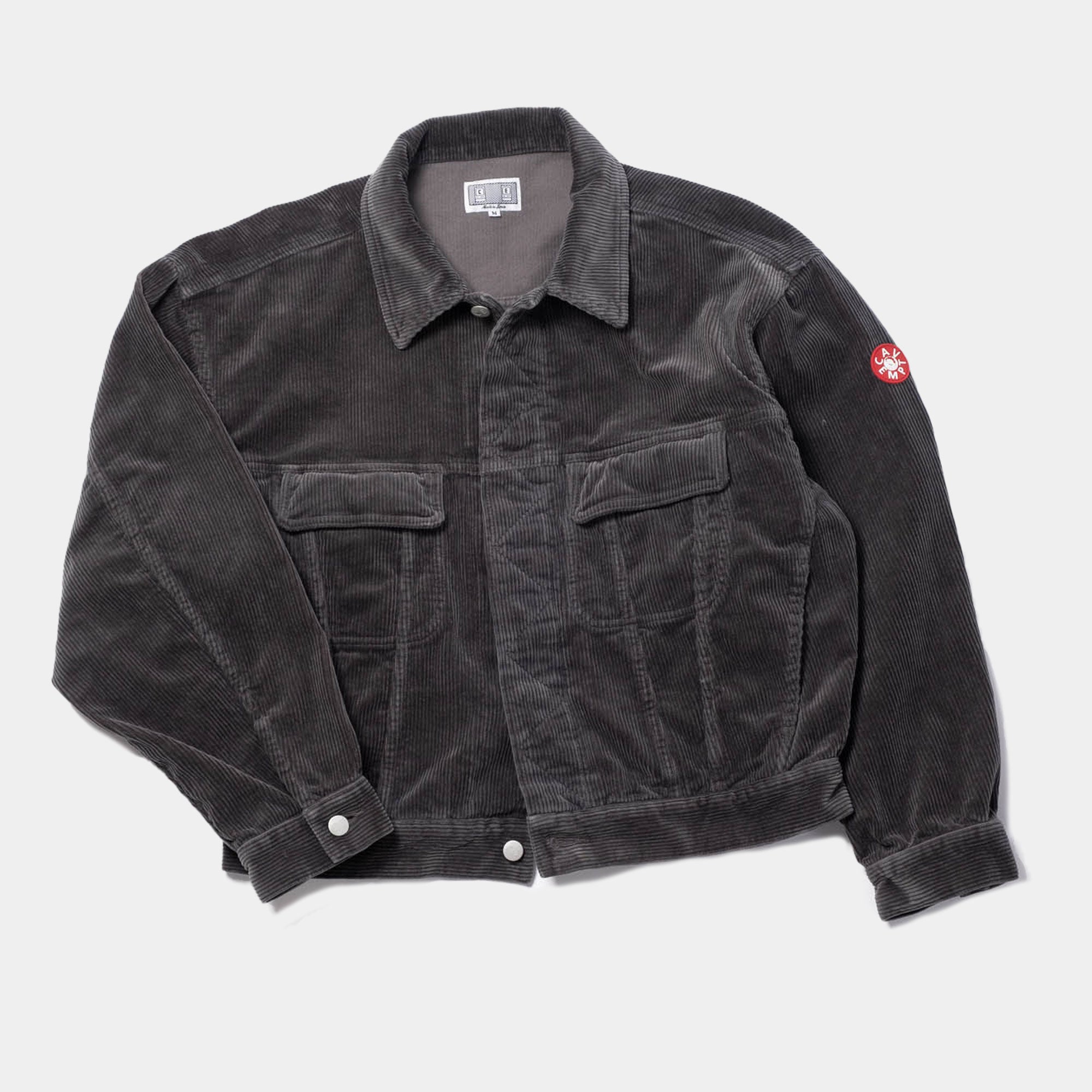 Cav Empt 8W Cord Trucker Jacket - Grey