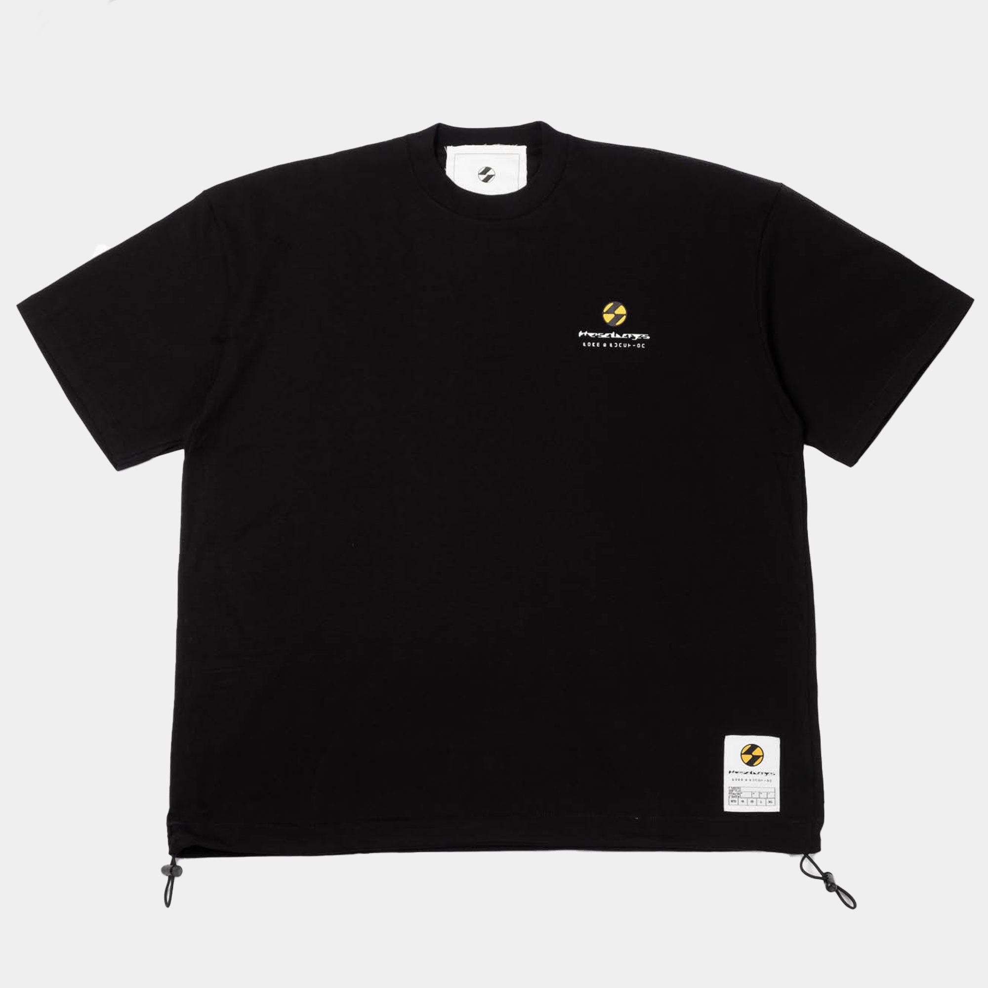 The Salvages Amorph Logo Drawstring OS T-Shirt - Black