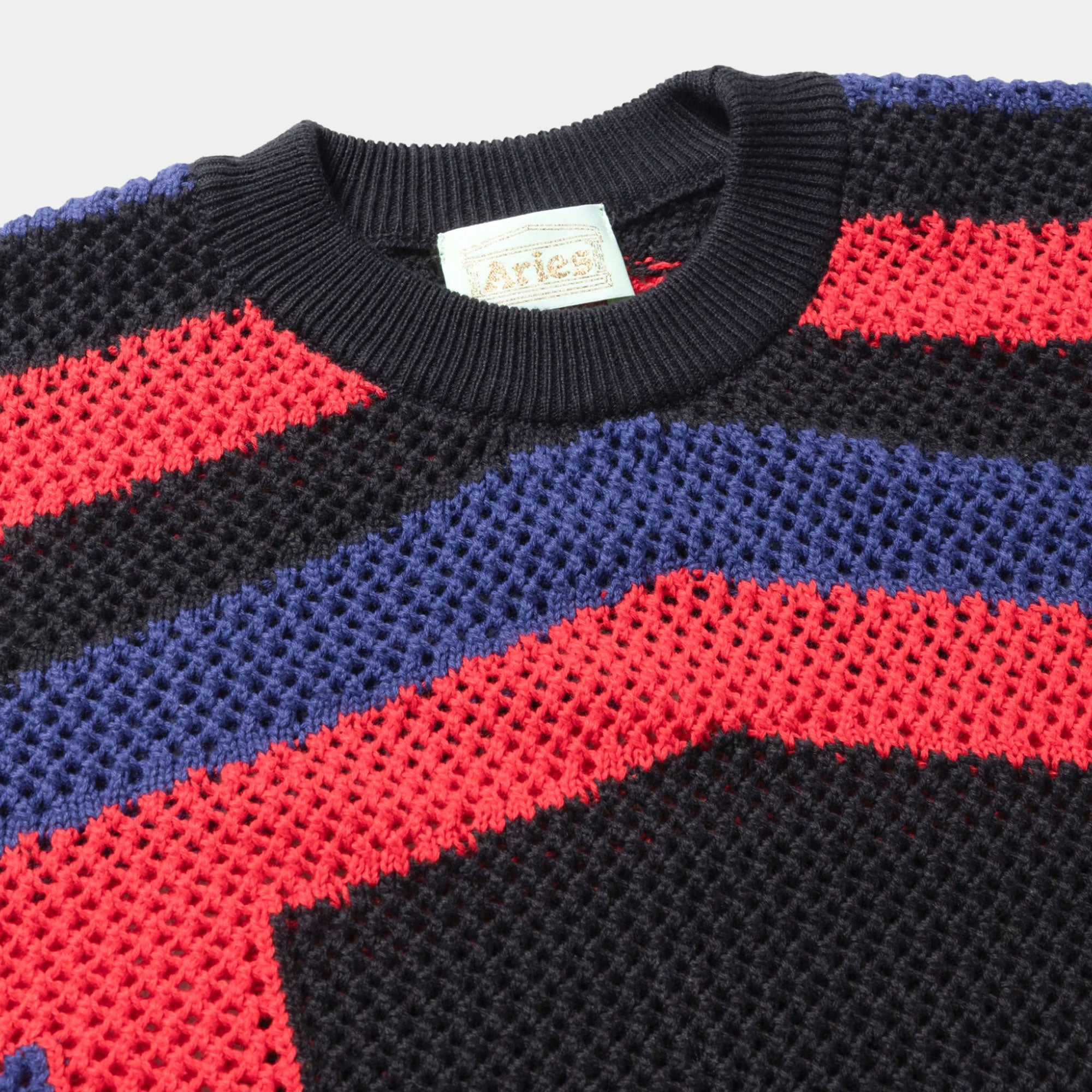 Aries Crochet Temple Knit - Navy