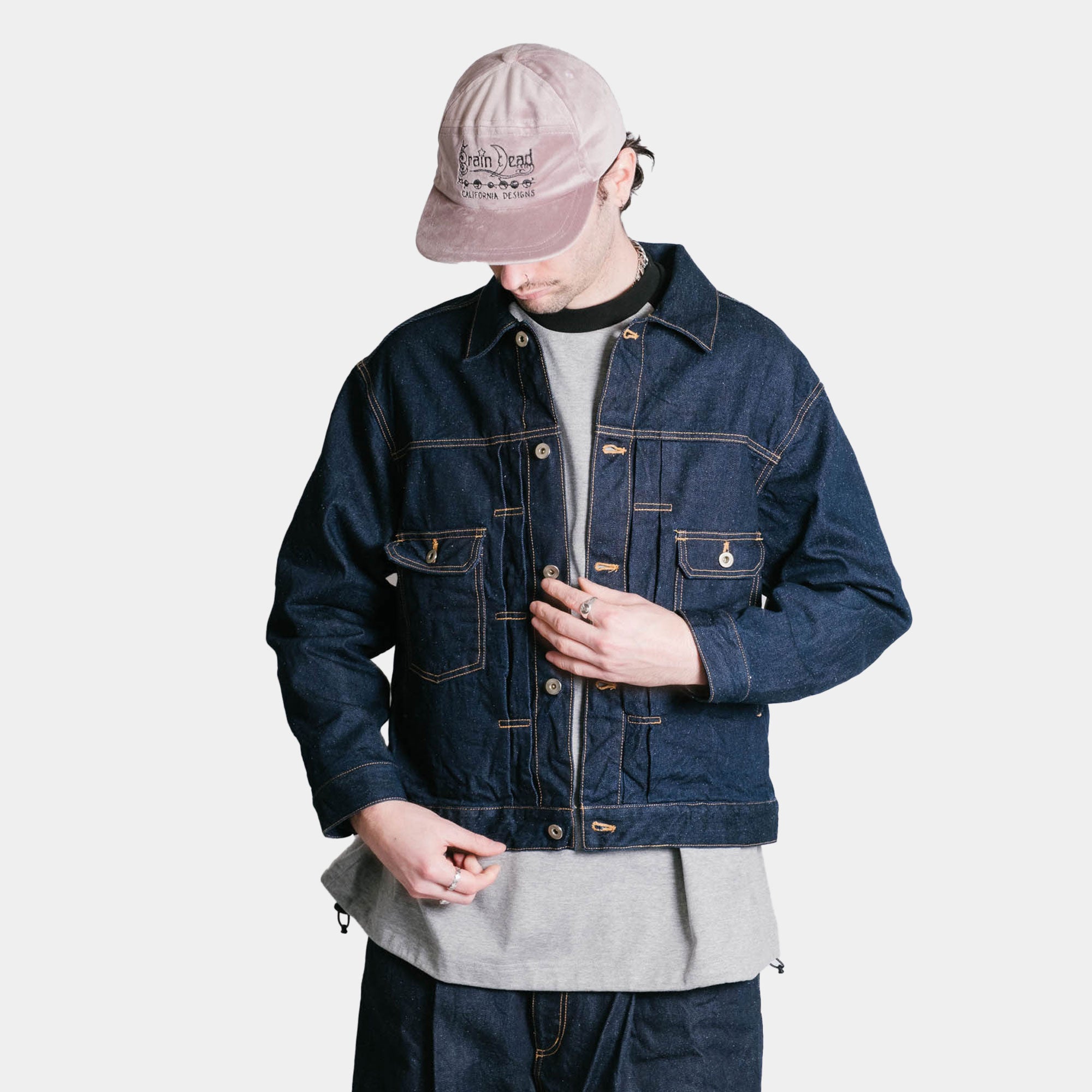 is-ness Silk Denim Jacket - Indigo