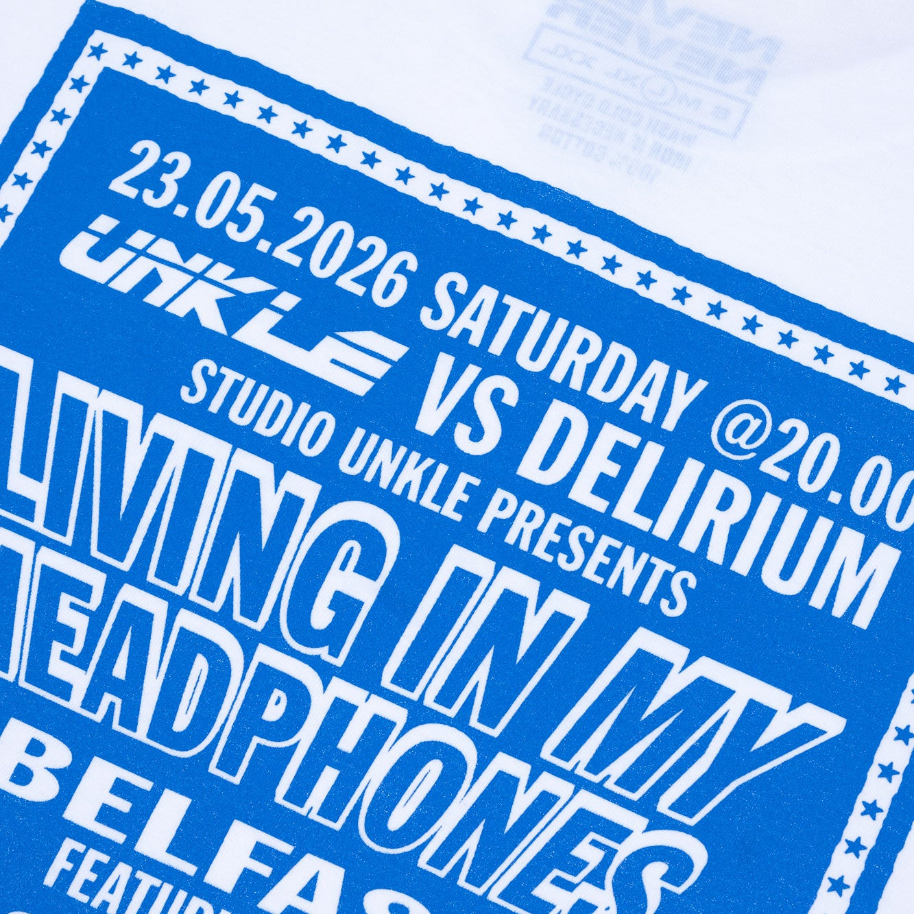 Never Never x Lavelle x Watson Living In My Headphones Tee - White