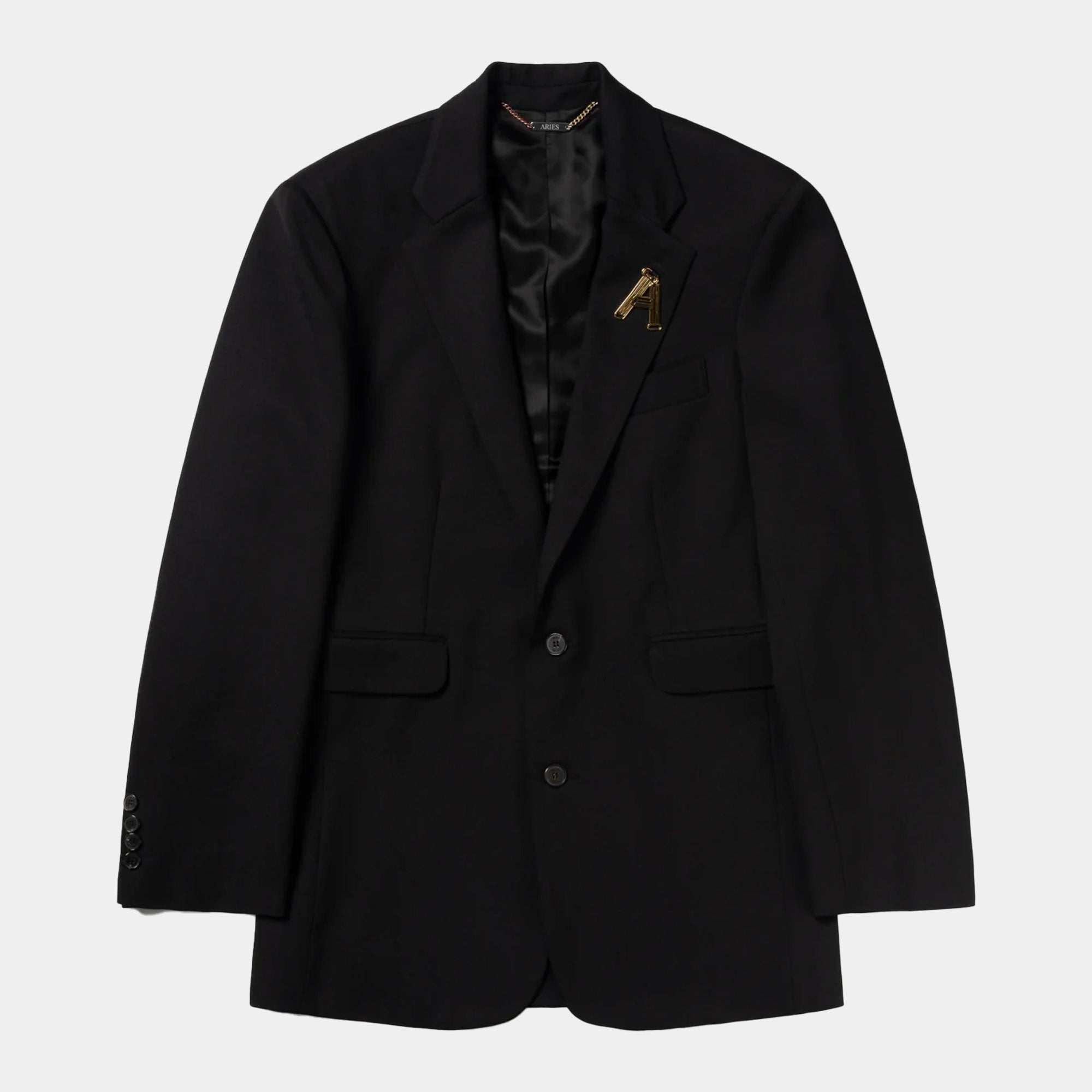 Aries Two Tone SB Tailored Jacket - Black