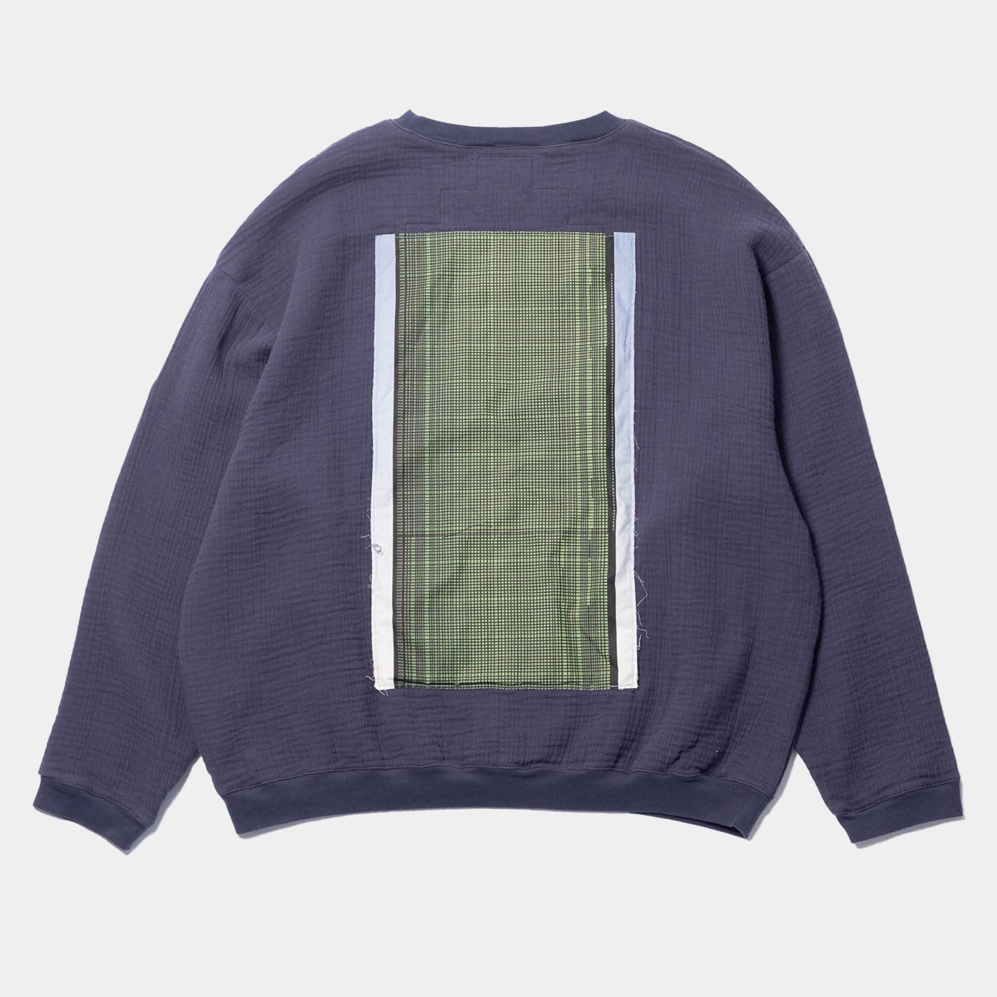 Cav Empt AS 1Tower Gauze Crew Neck Sweater - Navy