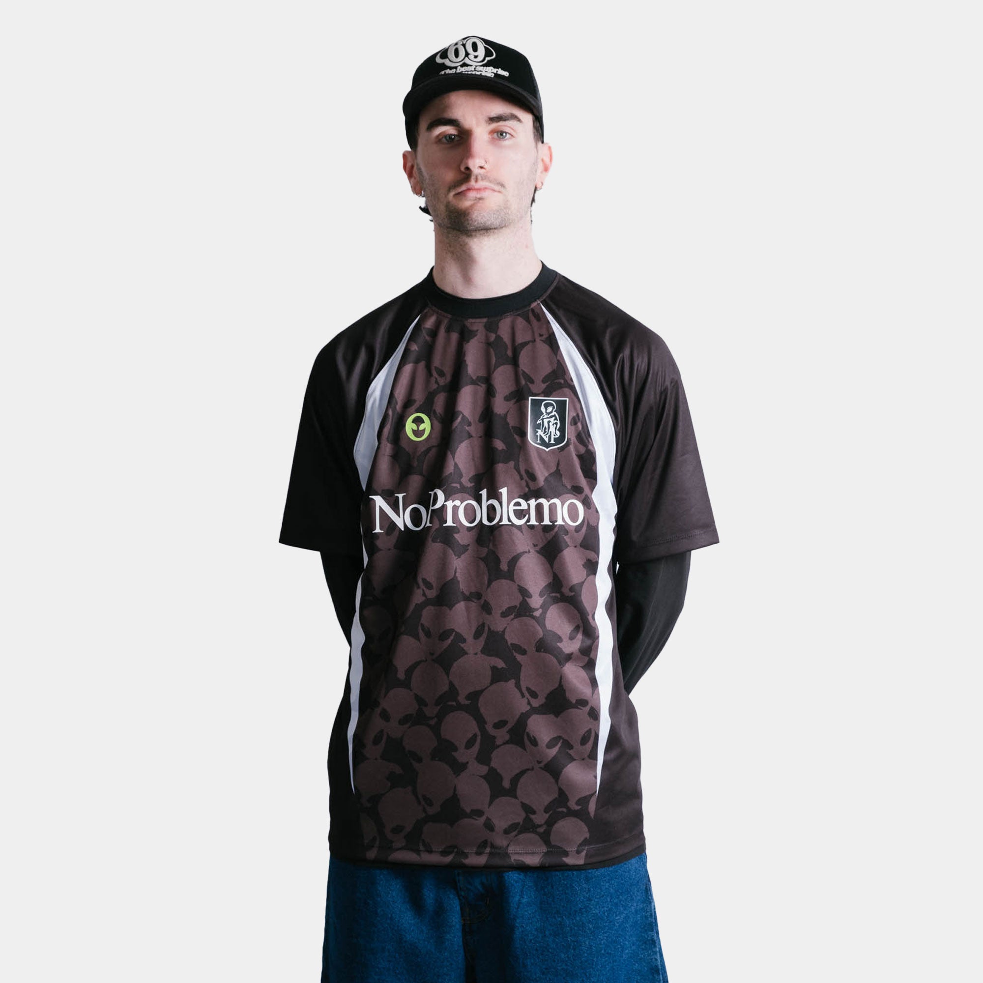 No Problemo Area 51 Football Shirt - Black