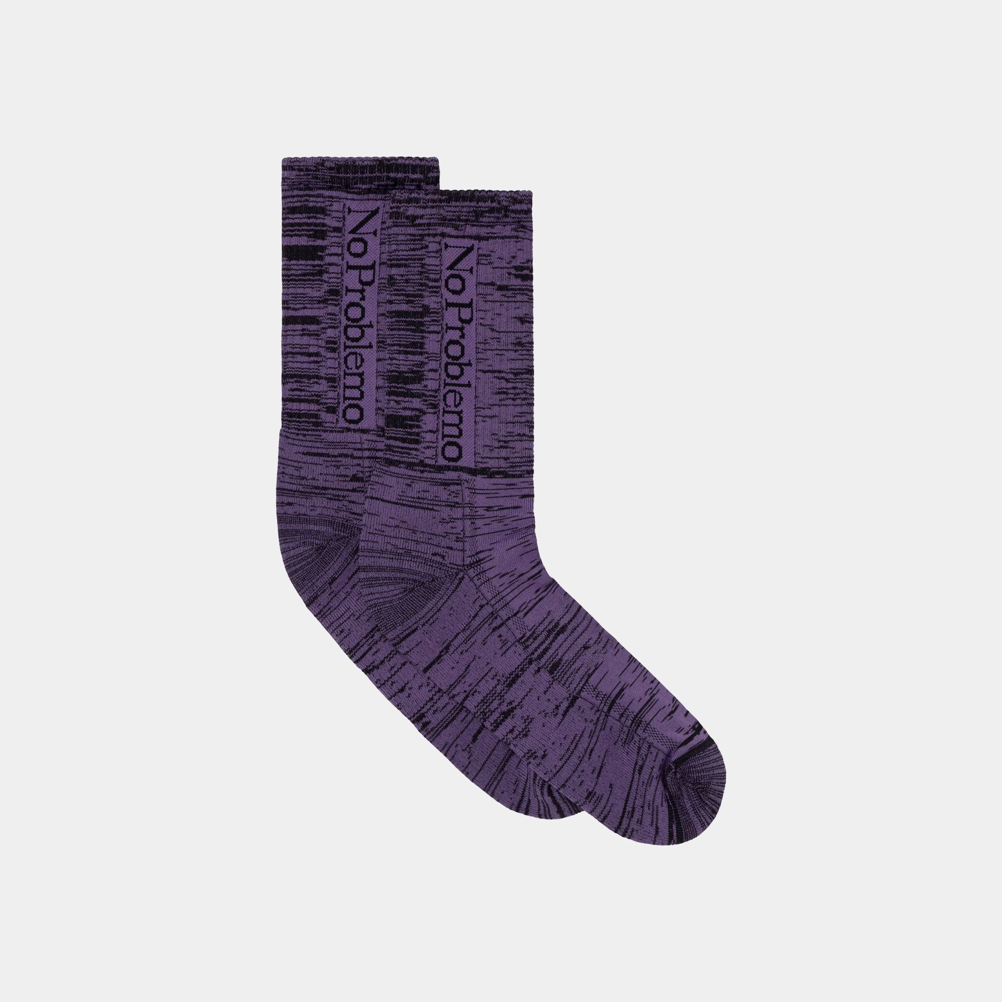 No Problemo Glitch Sock - Purple