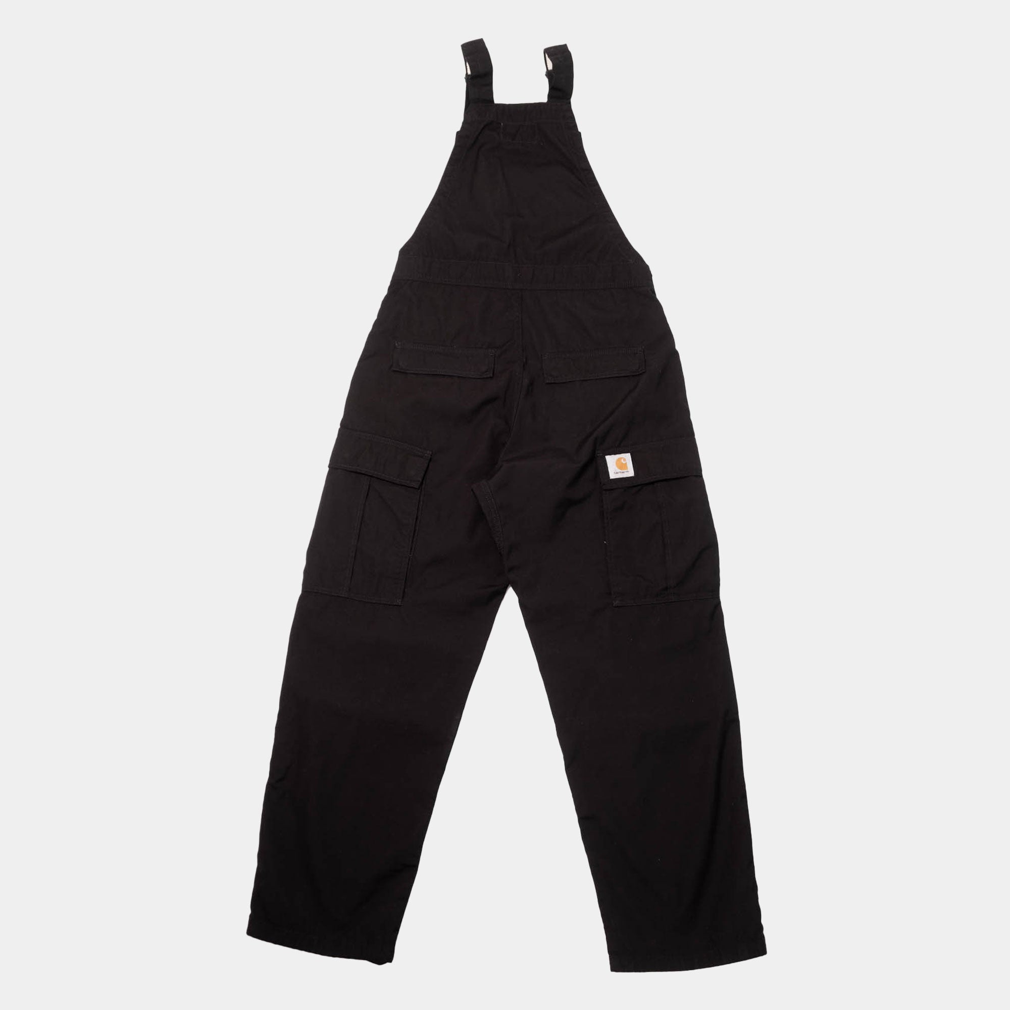 Carhartt WIP Cargo Bib Overall - Black Rinsed