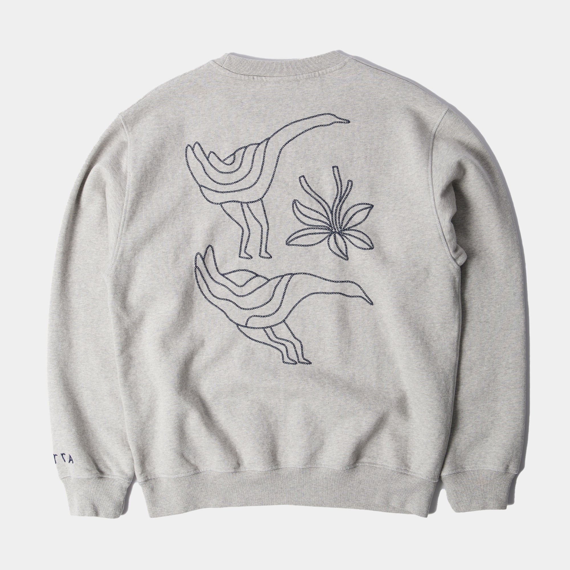 By Parra Duck Attack Crew Neck Sweatshirt - Heather Grey