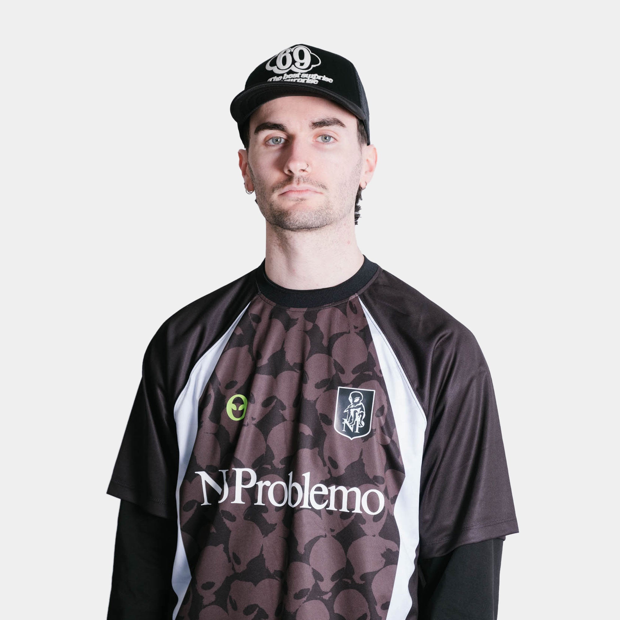 No Problemo Area 51 Football Shirt - Black