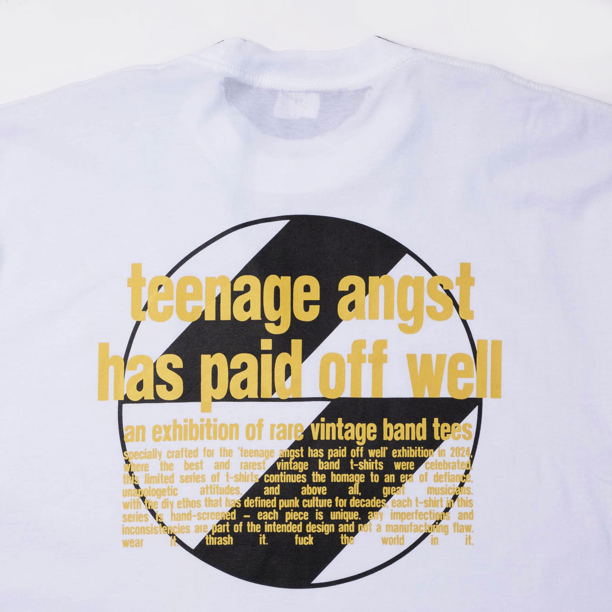 The Salvages x Teenage Angst Kiss OS T-Shirt - White