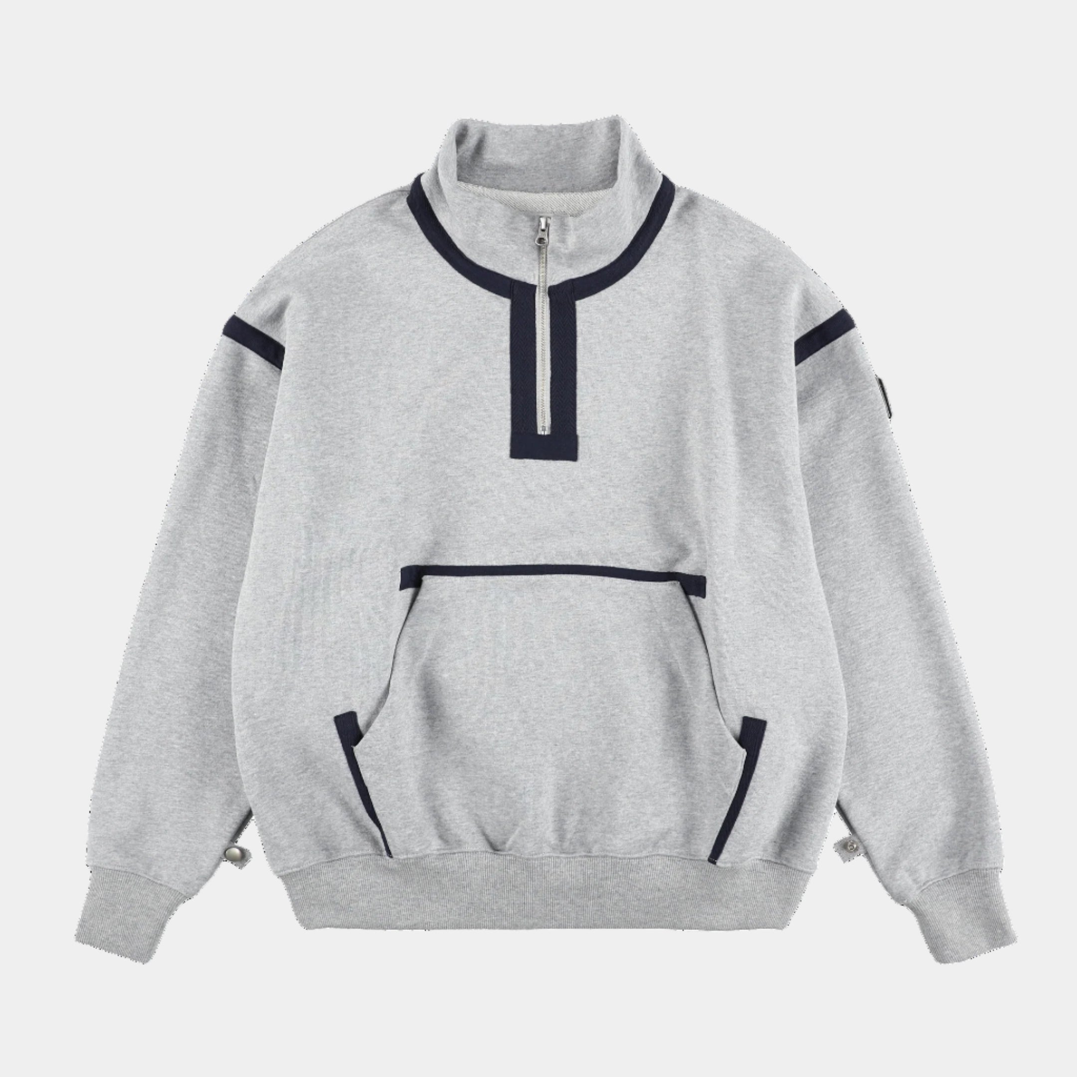 Phingerin Quarter Zip Sweatshirt - Heather Grey
