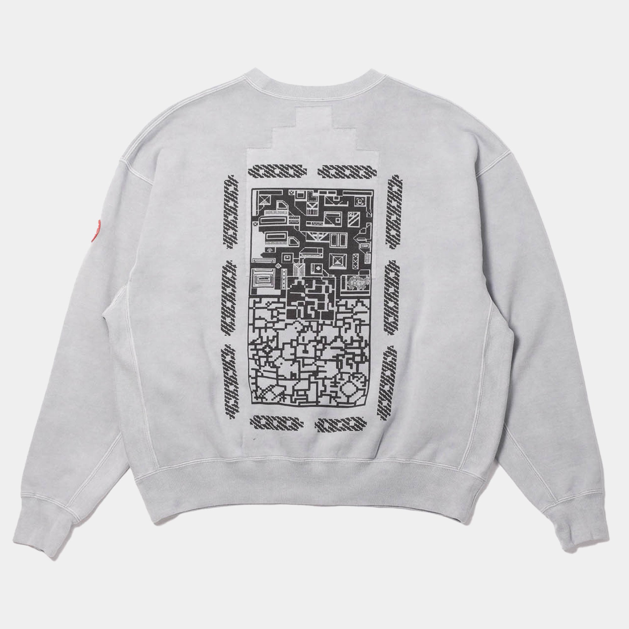 Cav Empt Overdye FK MindfulnessBlock Crew Neck Sweater - Grey