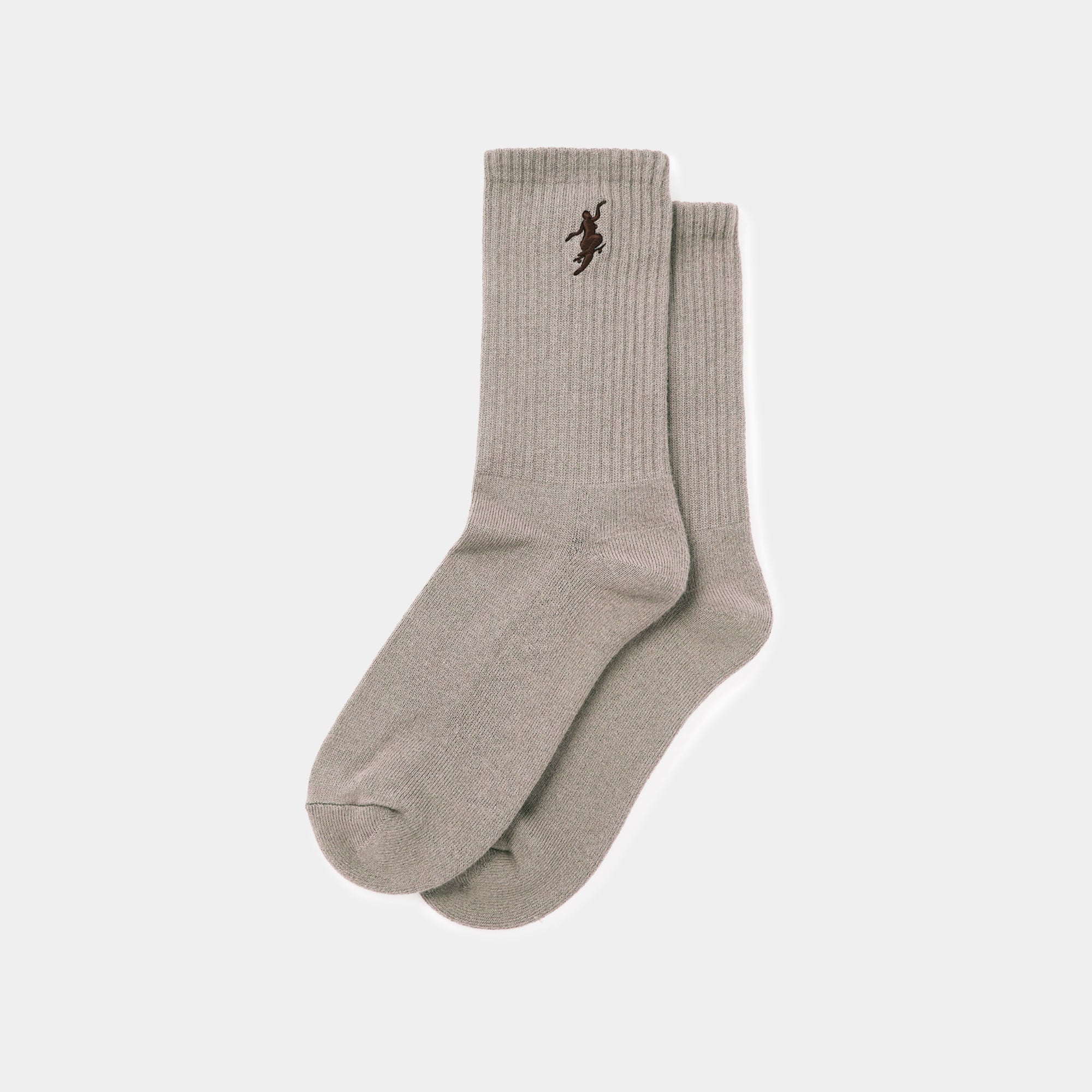 Polar No Comply Rib Socks - Brown