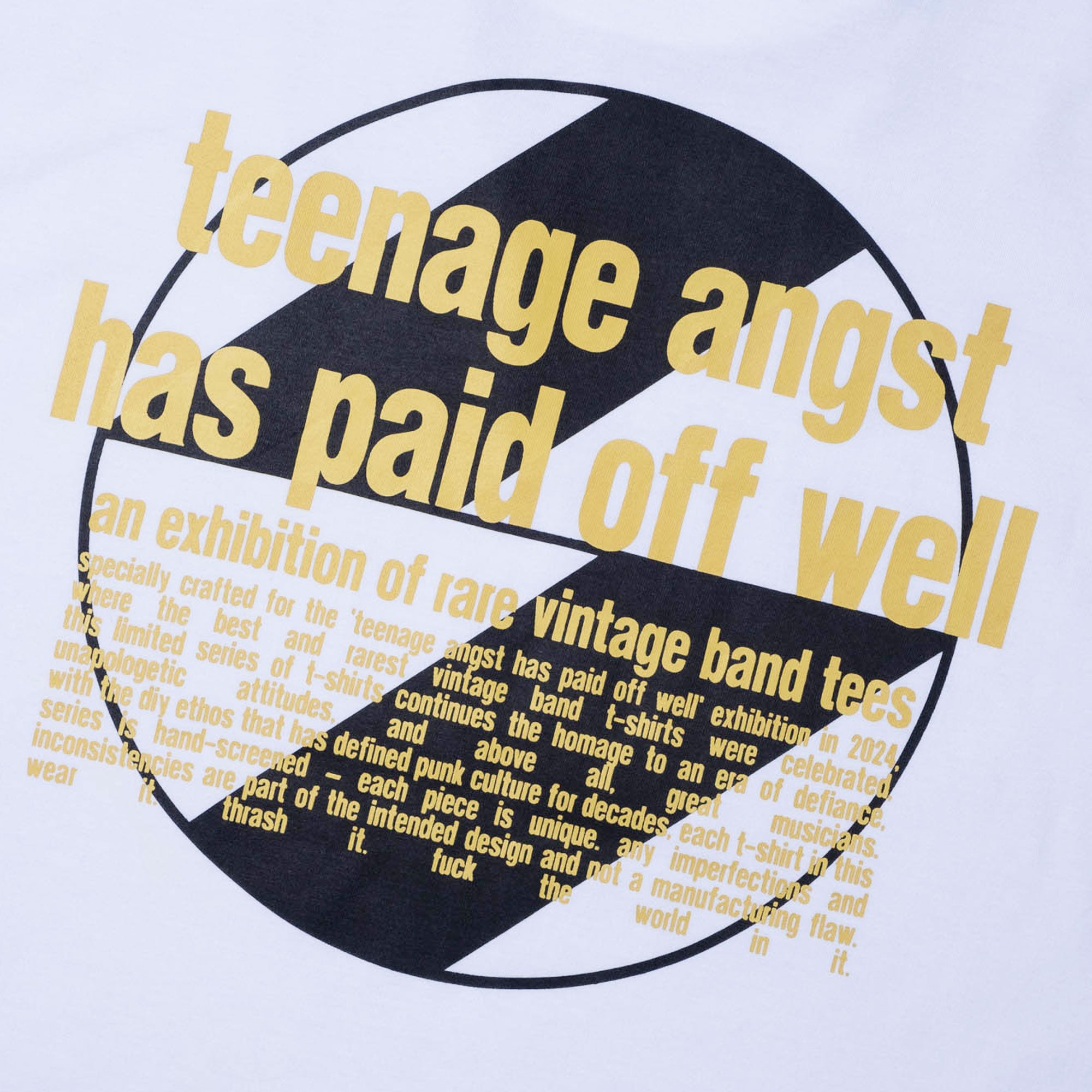 The Salvages x Teenage Angst Kiss OS T-Shirt - White