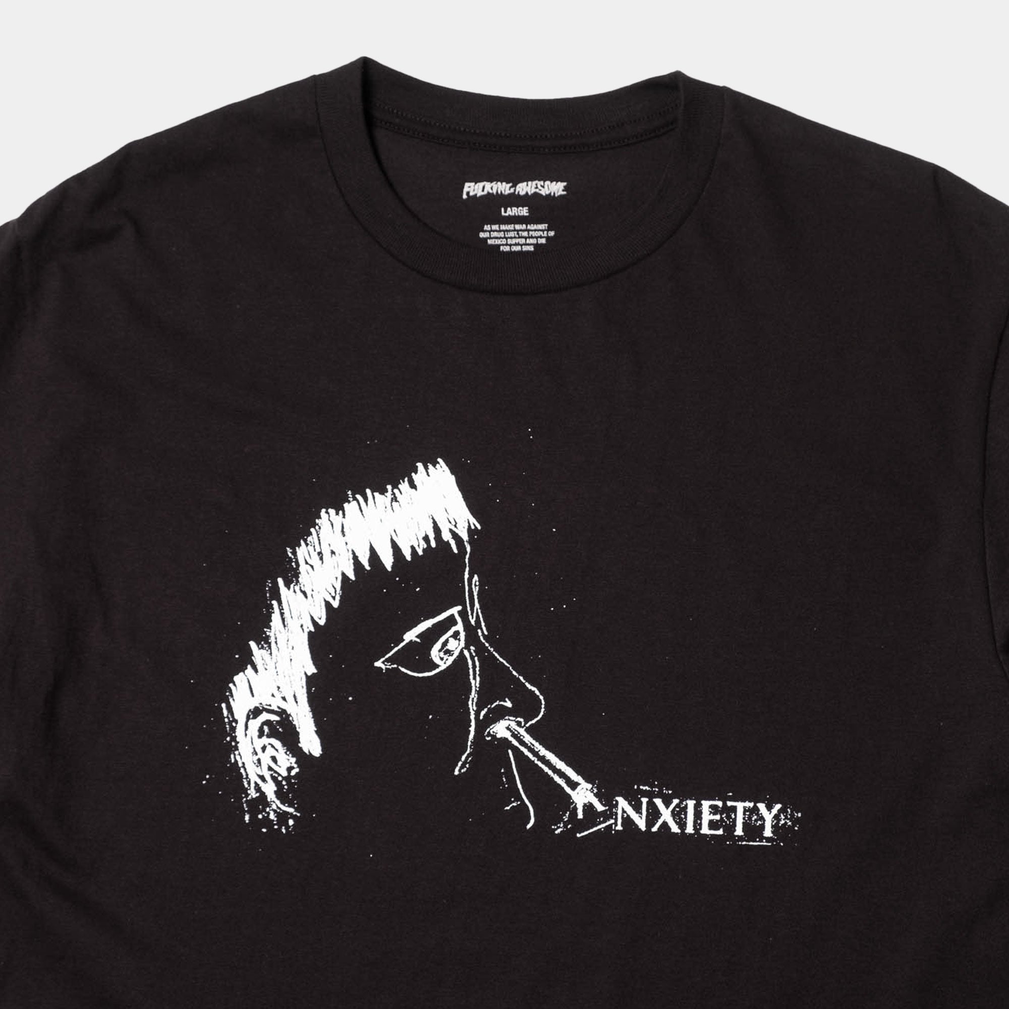 Fucking Awesome Anxiety Tee - Black