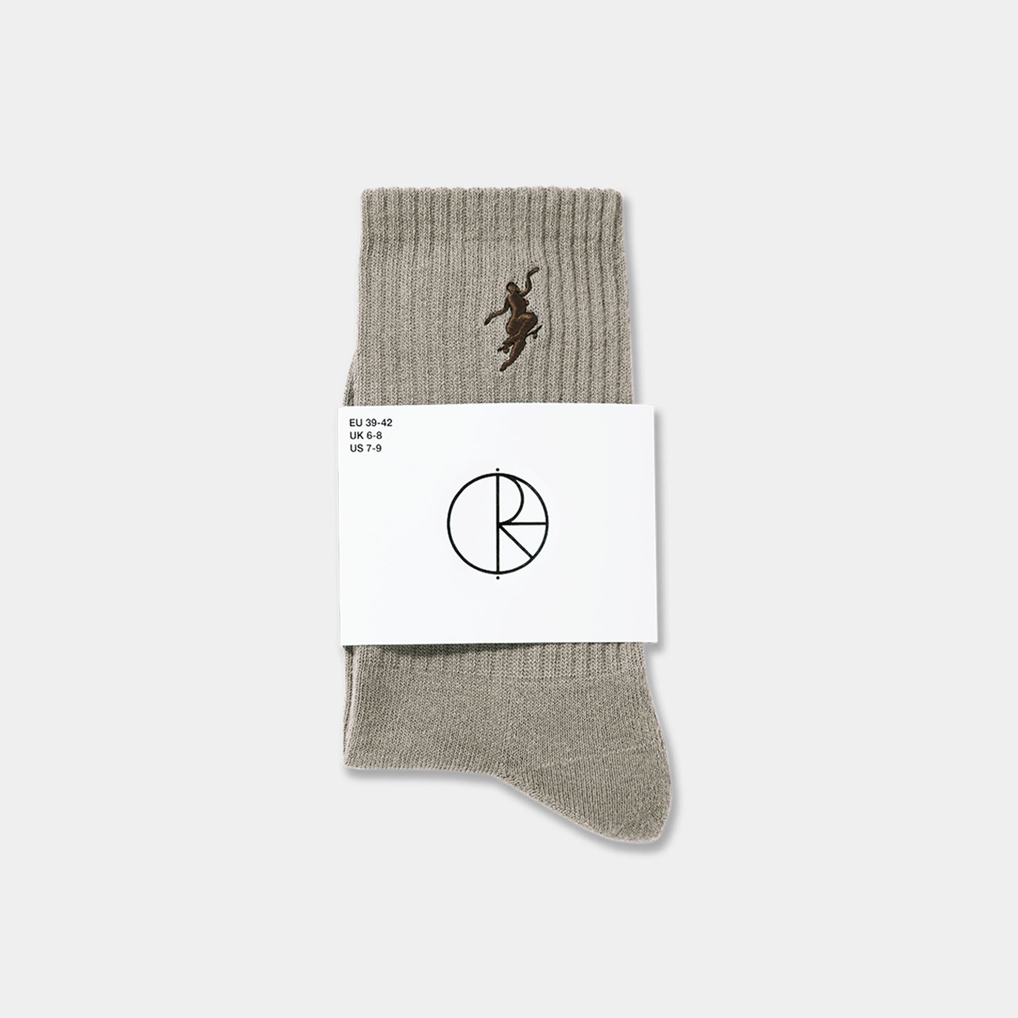 Polar No Comply Rib Socks - Brown