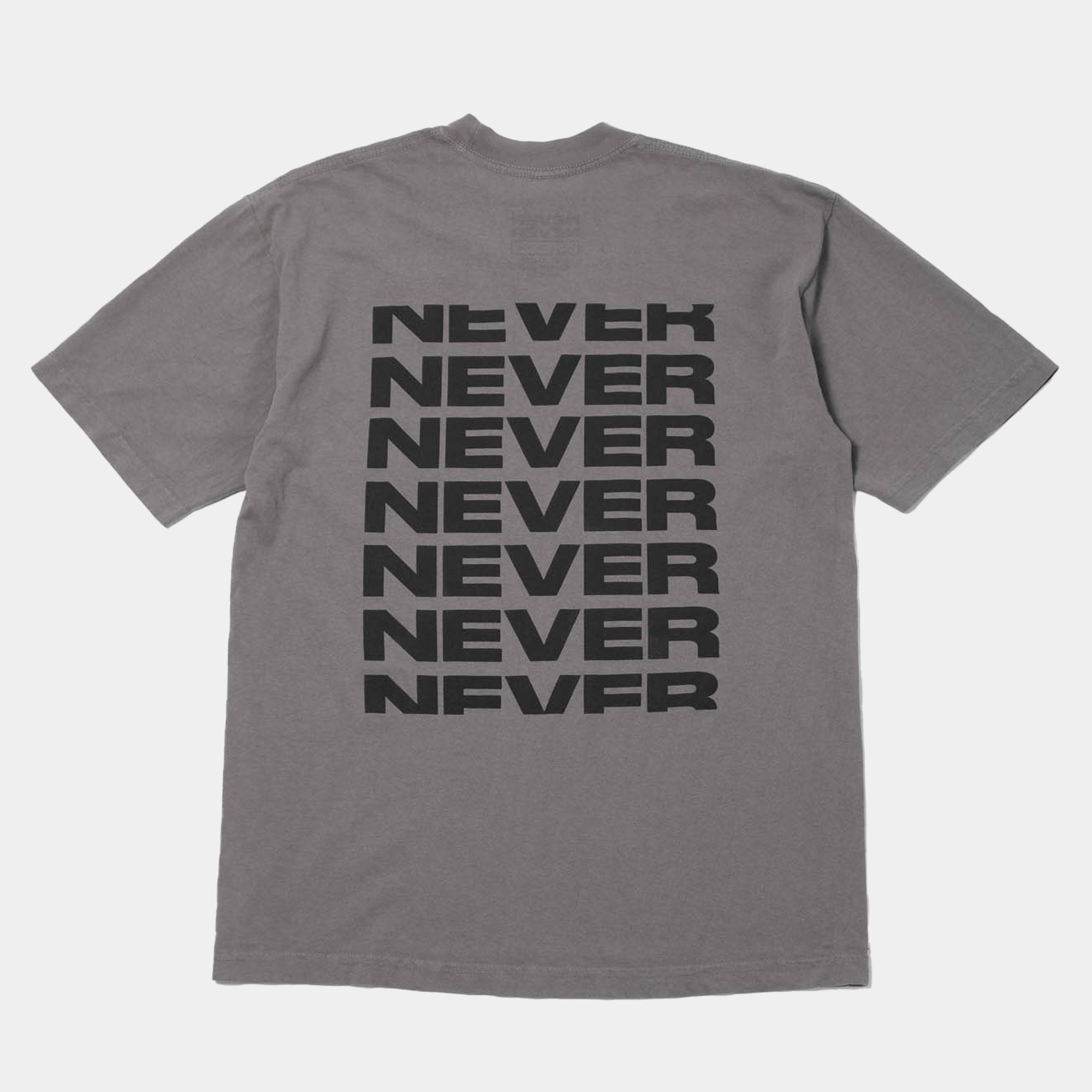 Never Never Concrète Stack Tee - Charcoal