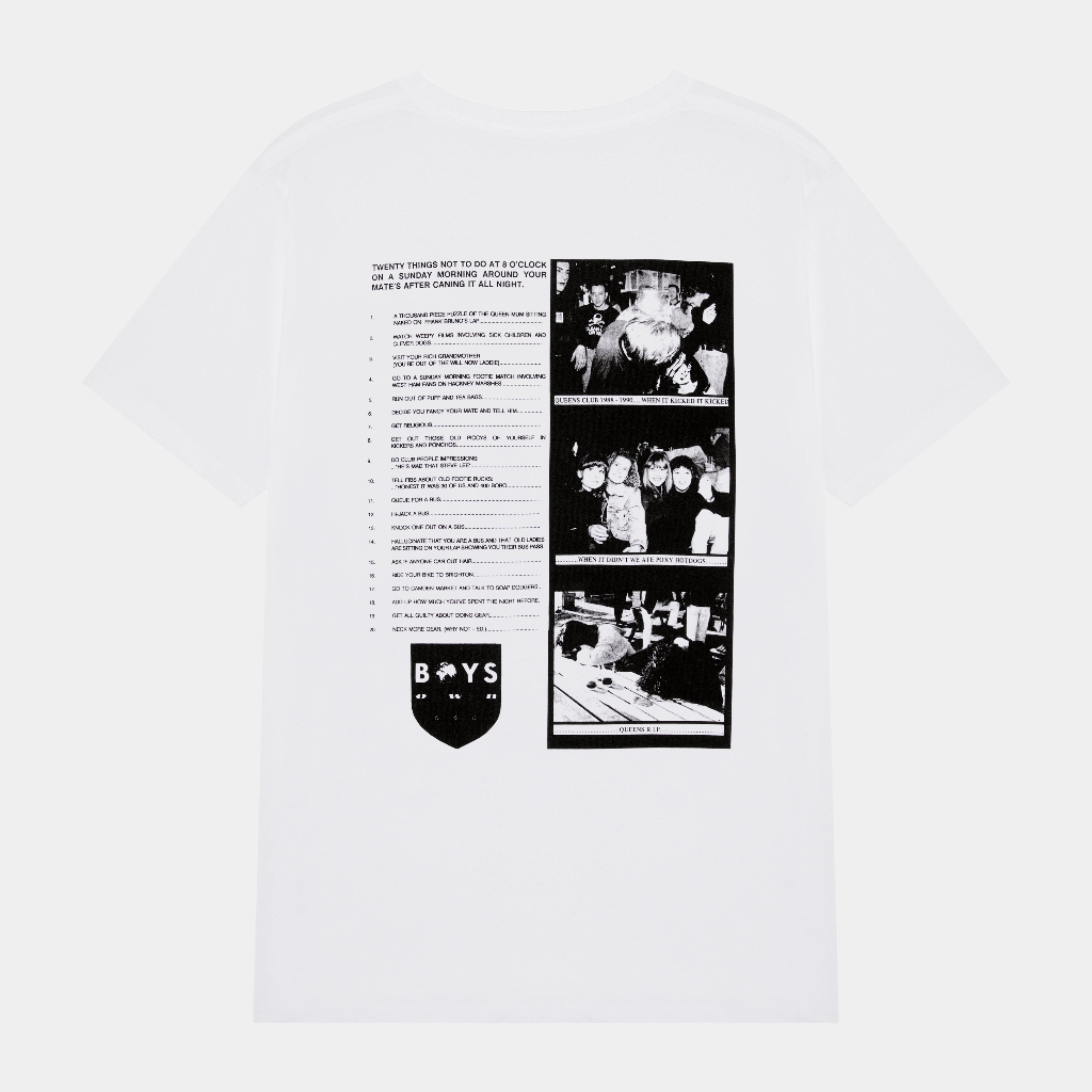 Boy's Own Queens Club Tee - White