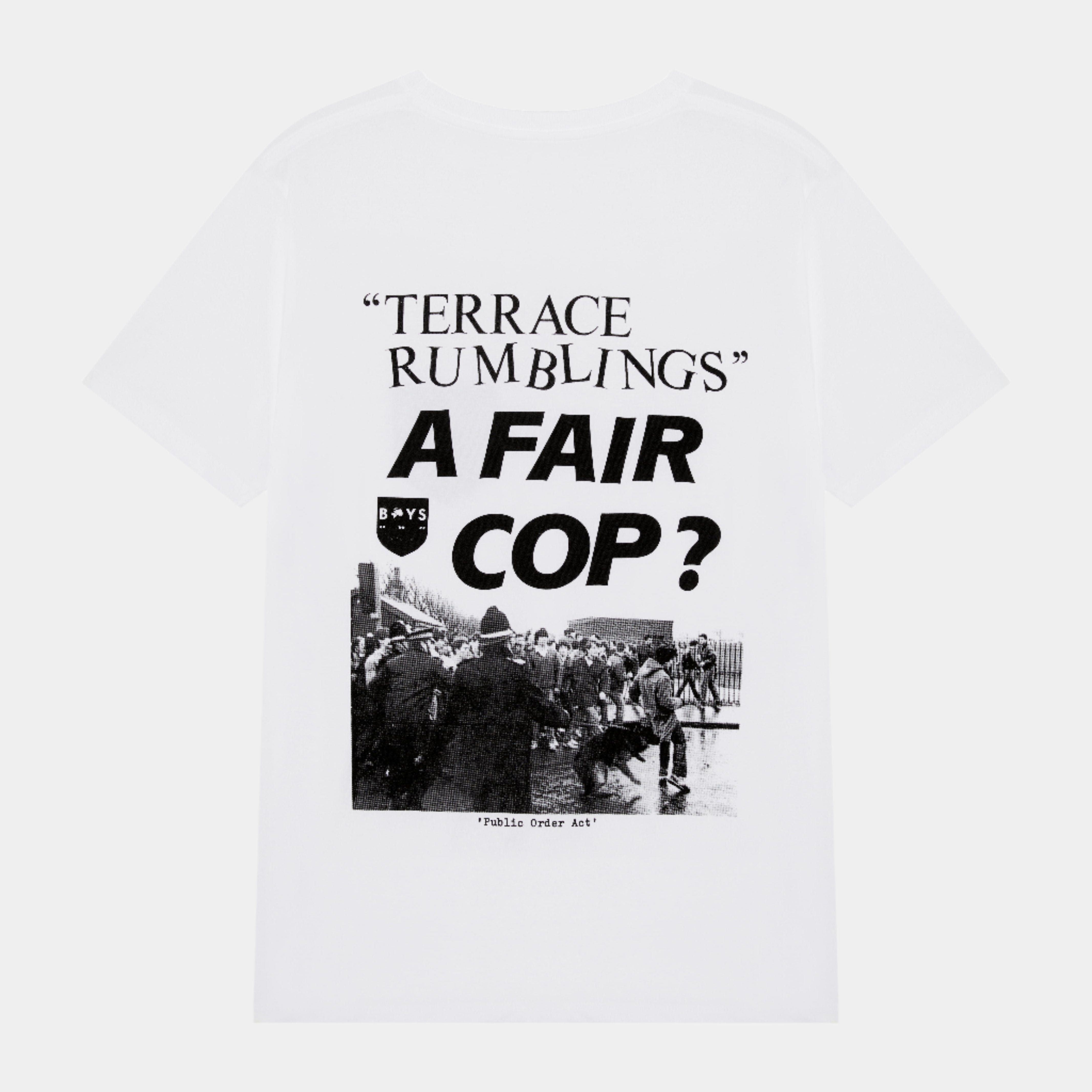 Boy's Own A Fair Cop Tee - White